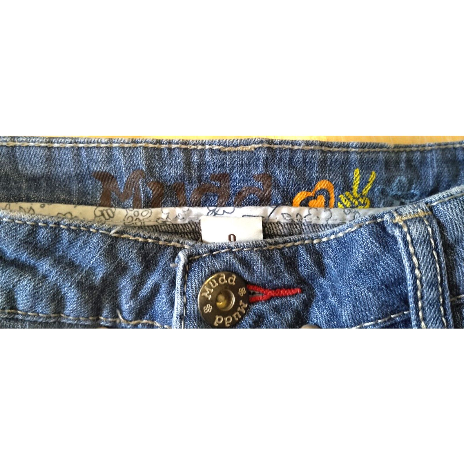 Other Mudd Denim Shorts Women Juniors SZ 0 Blue Distressed Frayed Size 25" / US 0 / IT 36 - 4 Thumbnail