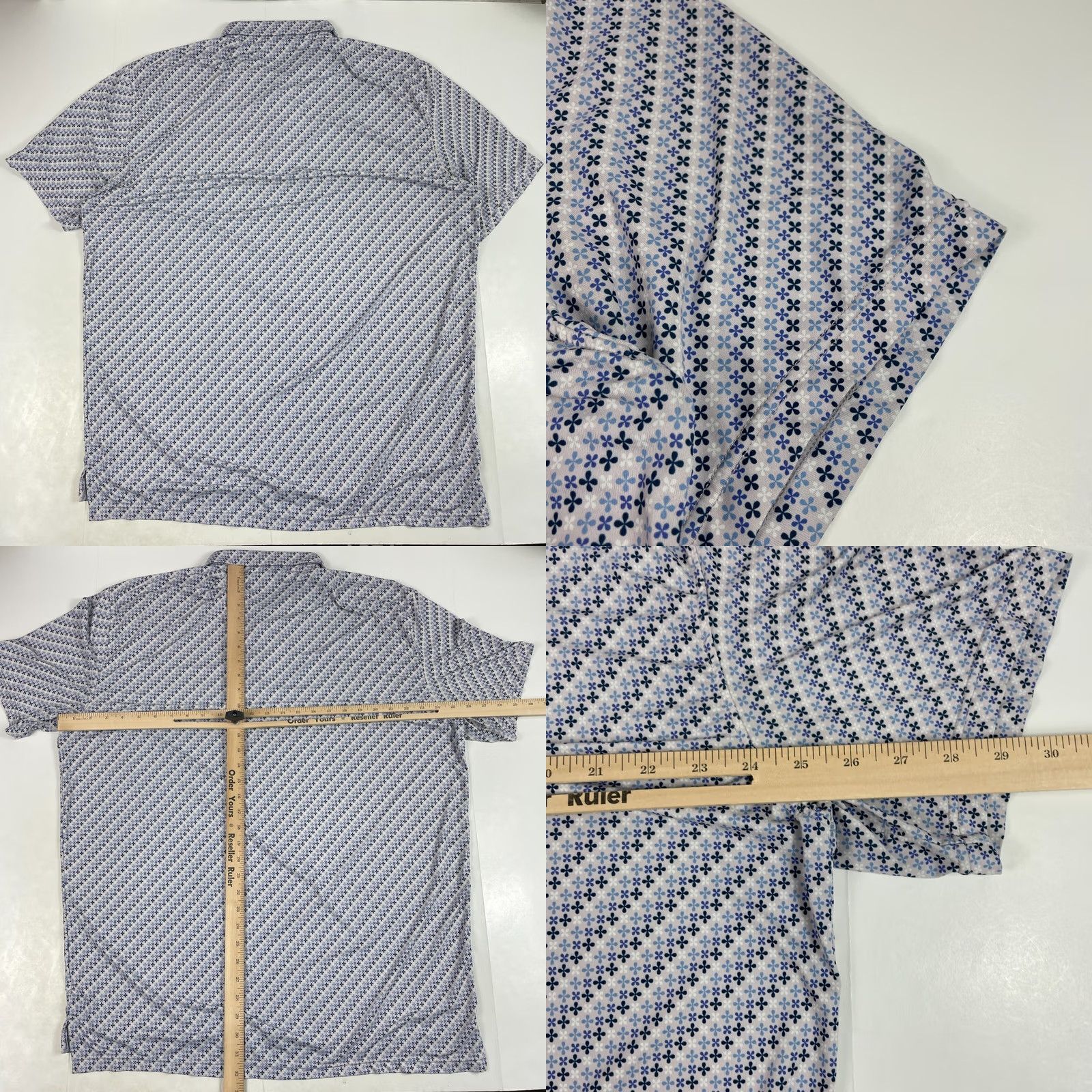 Vintage US Open Polo Shirt - Geometric Golf Short Sleeve Purple Mens XL Size US XL / EU 56 / 4 - 8 Thumbnail