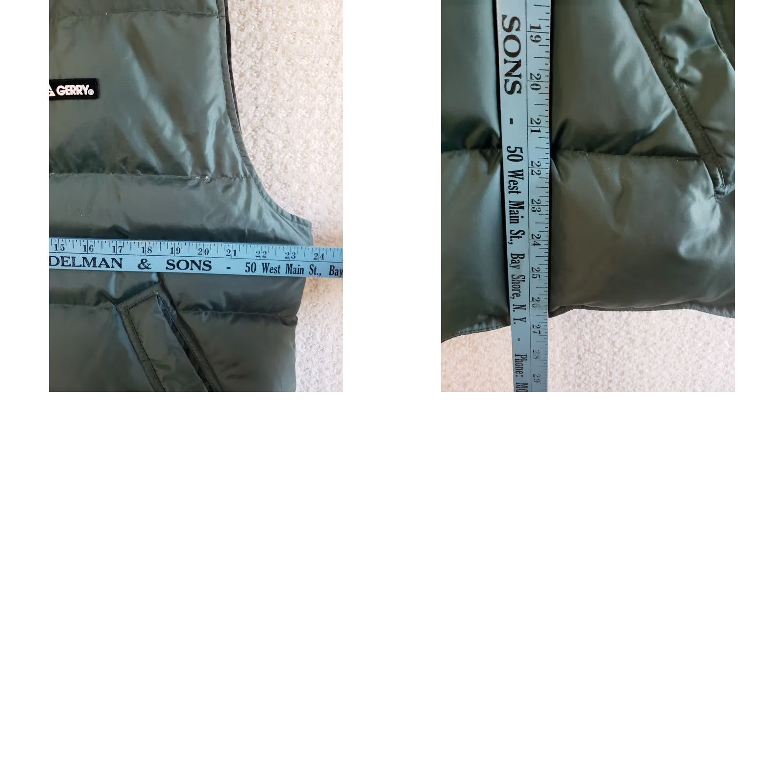 Vintage VINTAGE Gerry Vest Puffer Reversible Down Insulated Stand-Up Logo Green Black USA Mens L Size US L / EU 52-54 / 3 - 8 Thumbnail