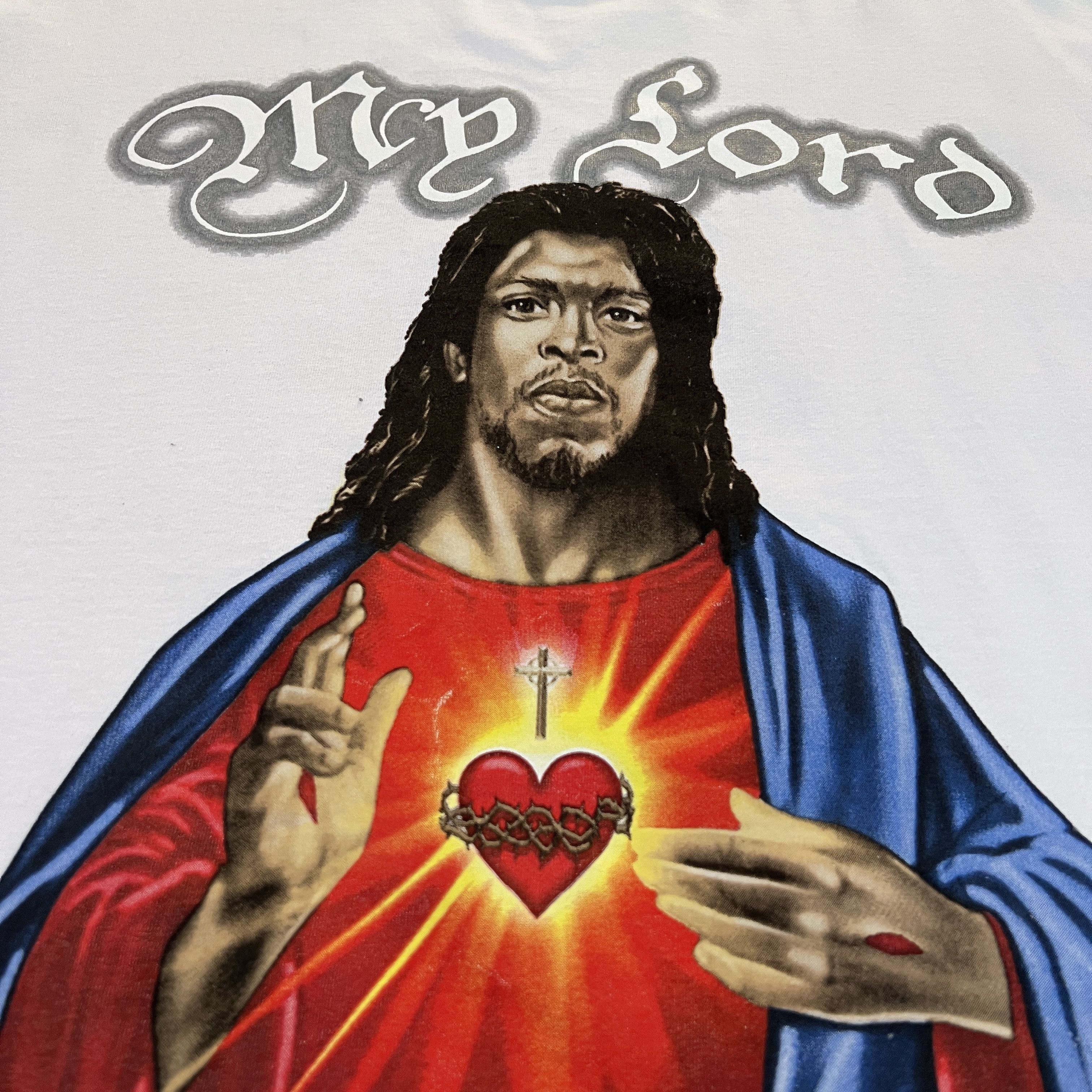 Rap Tees × Vintage Vintage Y2K My Lord & Savior Black Heritage Tee 3XL Size US XXL / EU 58 / 5 - 6 Thumbnail