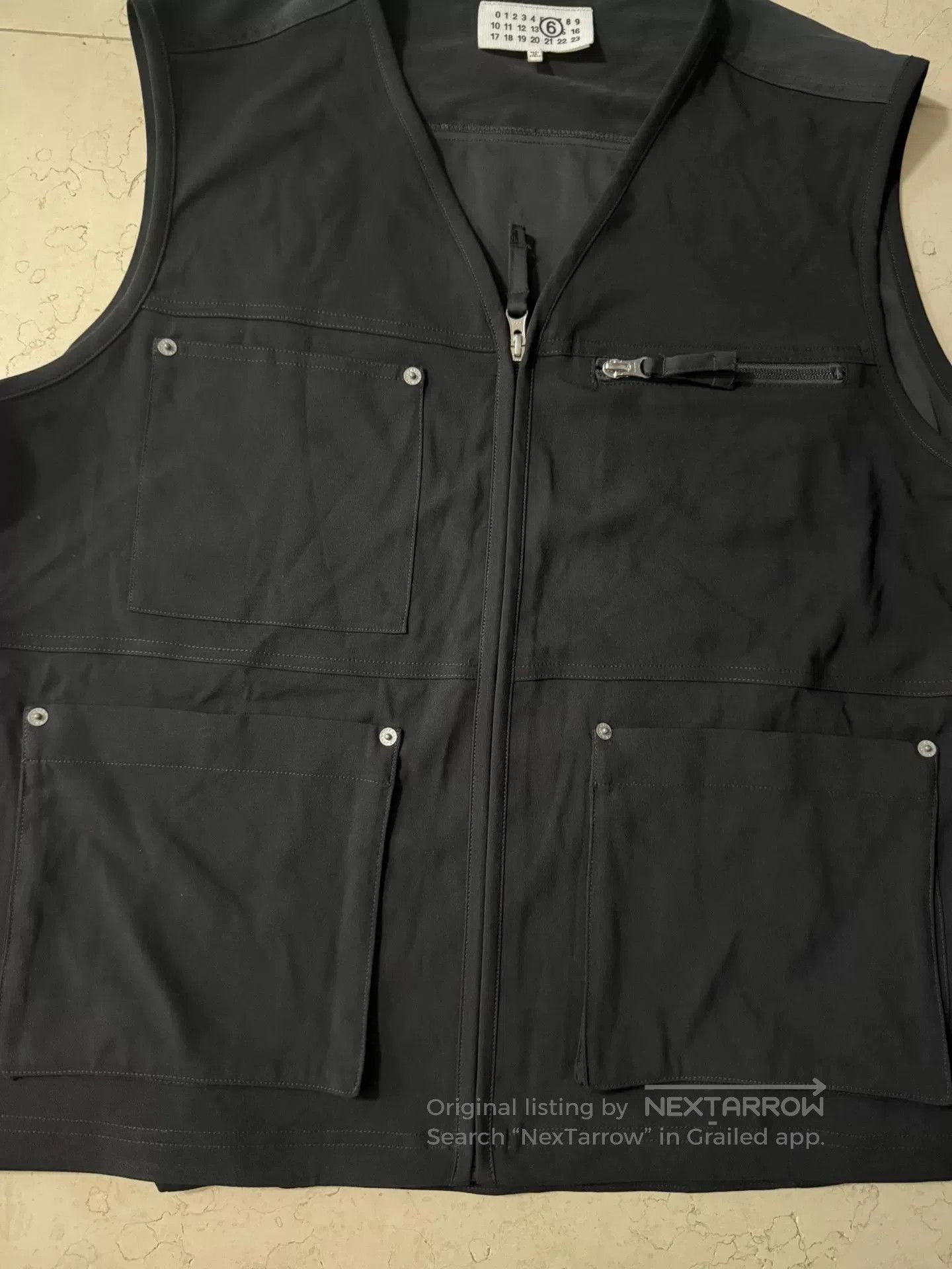 Maison Margiela Maison Margiela 24SS Solid V-Neck Zip Vest. Size US S / EU 44-46 / 1 - 5 Thumbnail