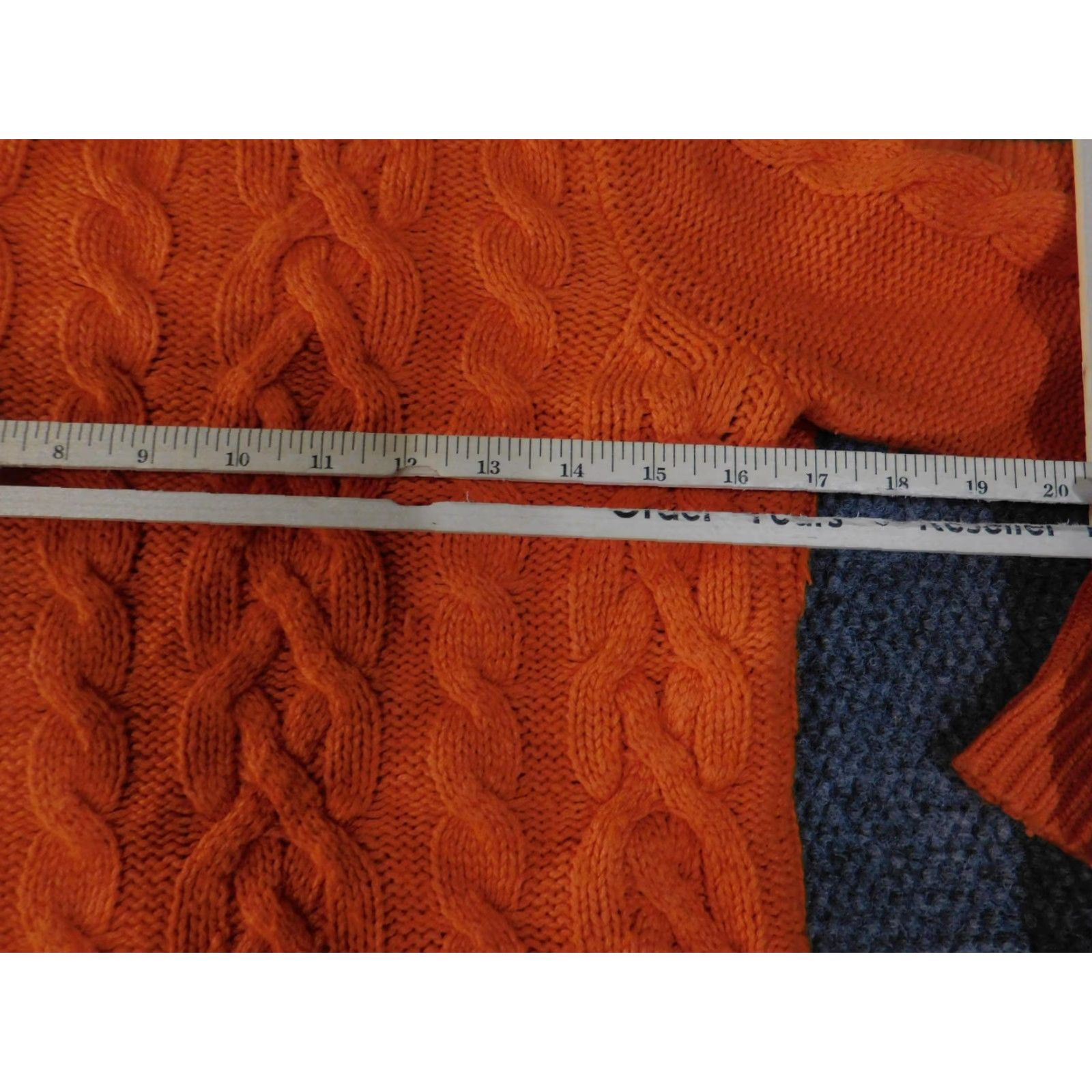 Loft LOFT Ann Taylor Cable Knit Sweater Womens XS Orange Wool Rabbit Hair Crewneck Pullover Size XS / US 0-2 / IT 36-38 - 6 Thumbnail