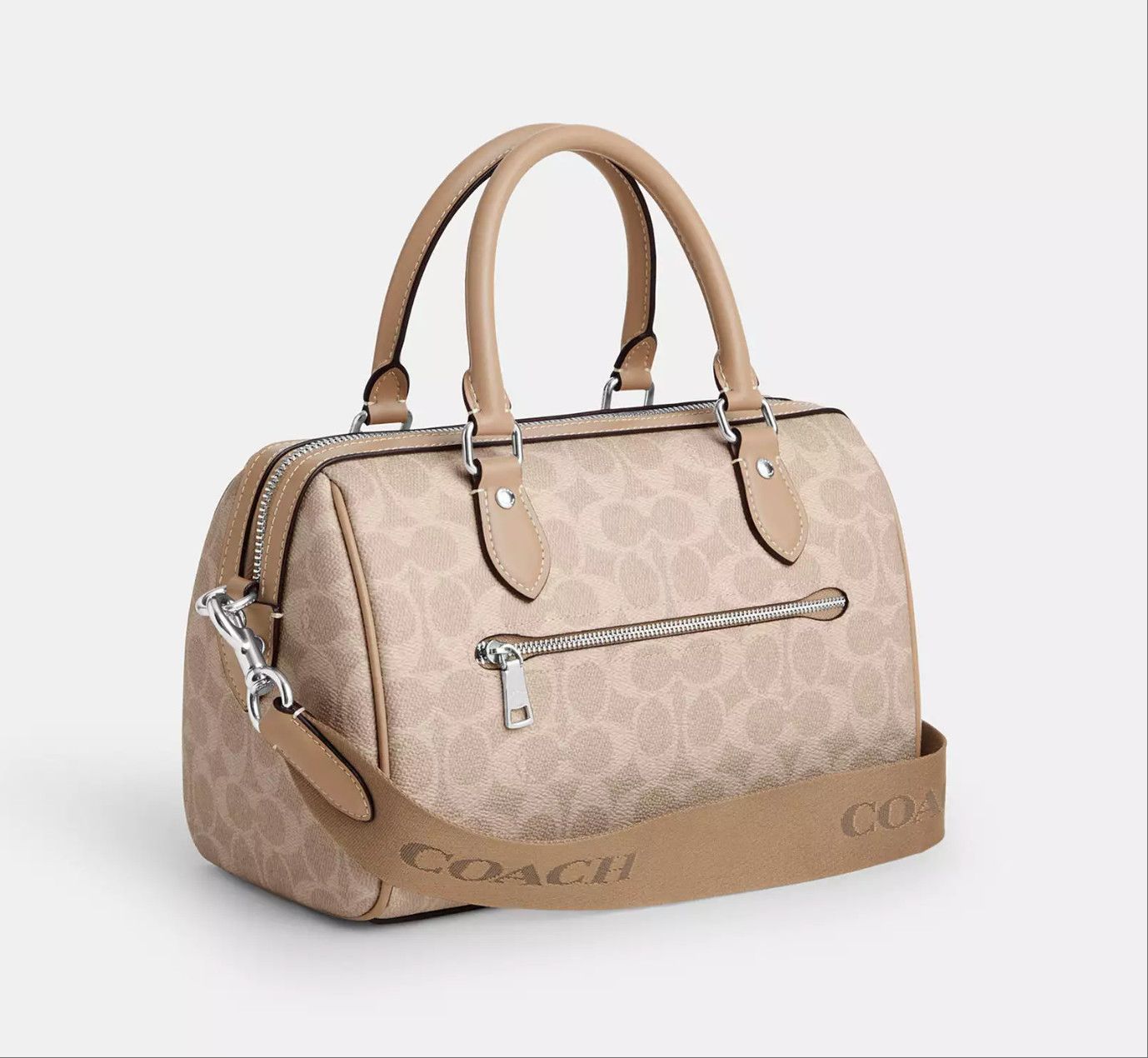 Coach Rowan Satchel Bag In Signature Canvas CW376 Size ONE SIZE - 9 Thumbnail