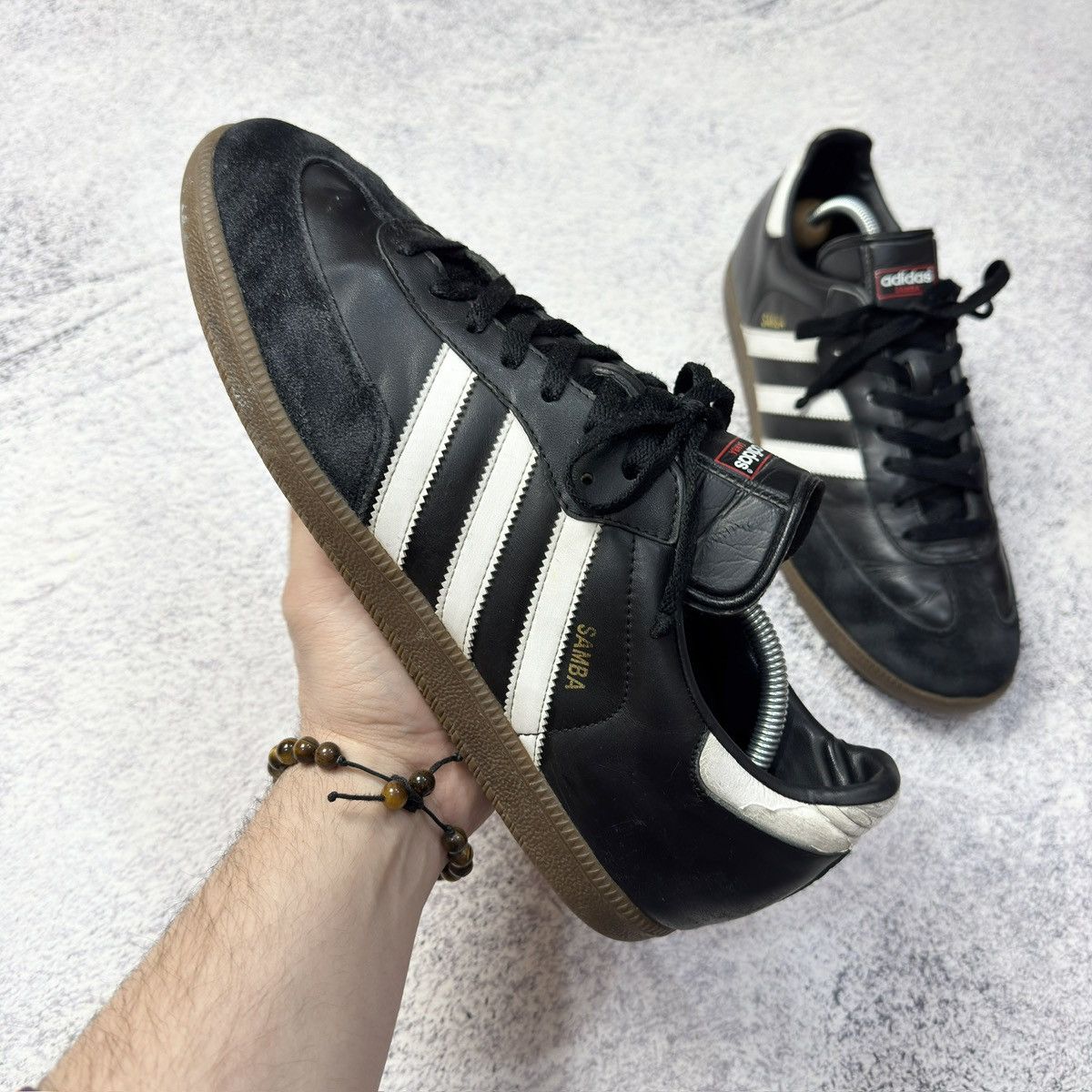 Adidas × Vintage Adidas Samba Black/White US12 UK11.5 EU46 JP30 Size US 12 / EU 45 - 6 Thumbnail