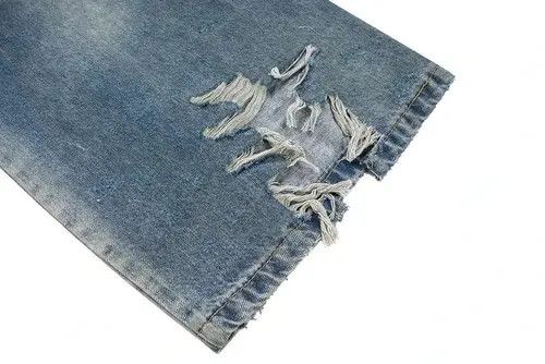 Japanese Brand Custom Distressed Ripped Hole Baggy Jeans Pants y2k Size US 30 / EU 46 - 7 Thumbnail