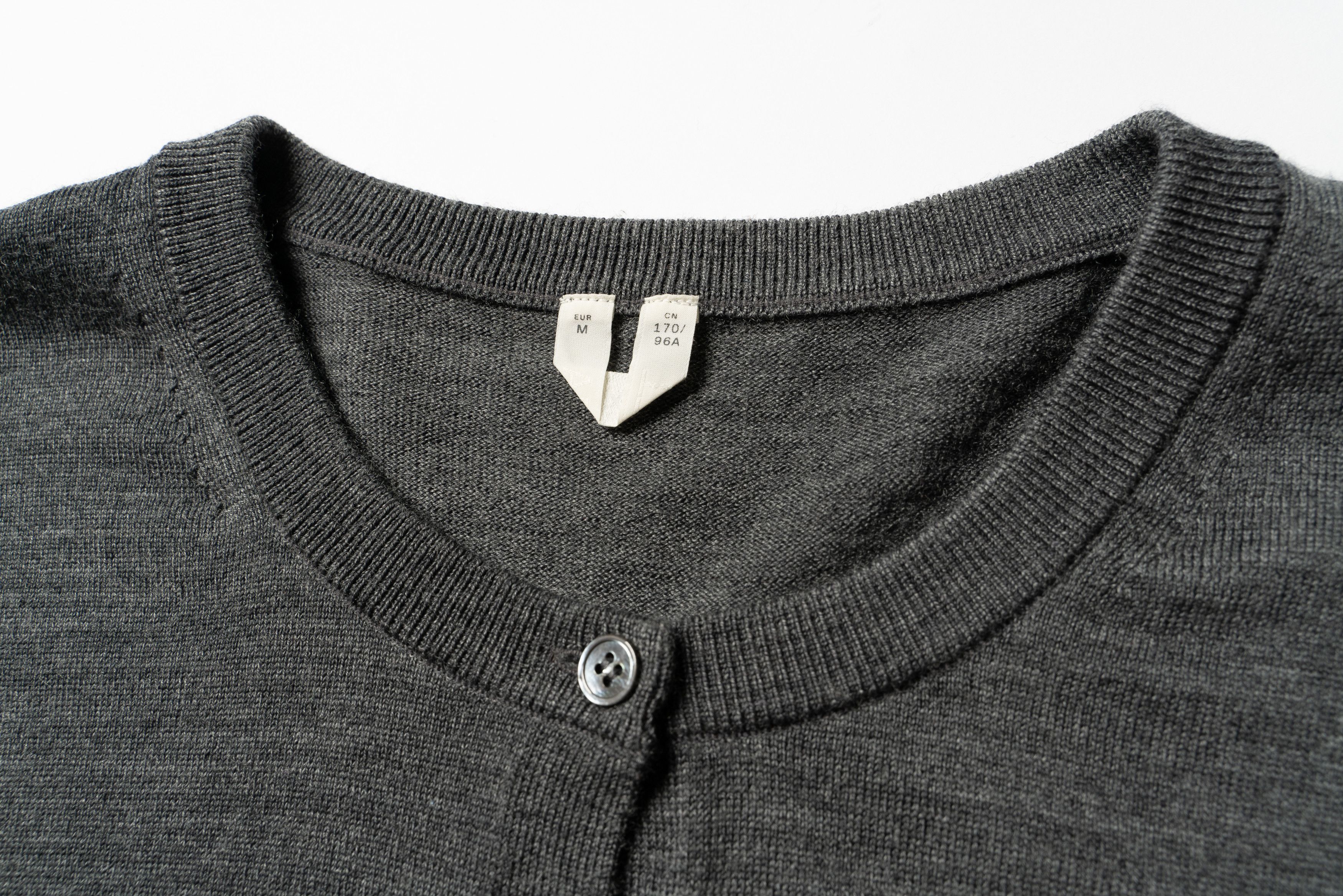 Arket 🔴 ARKET Grey Wool Cardigan Crew Neck Size M / US 6-8 / IT 42-44 - 3 Thumbnail
