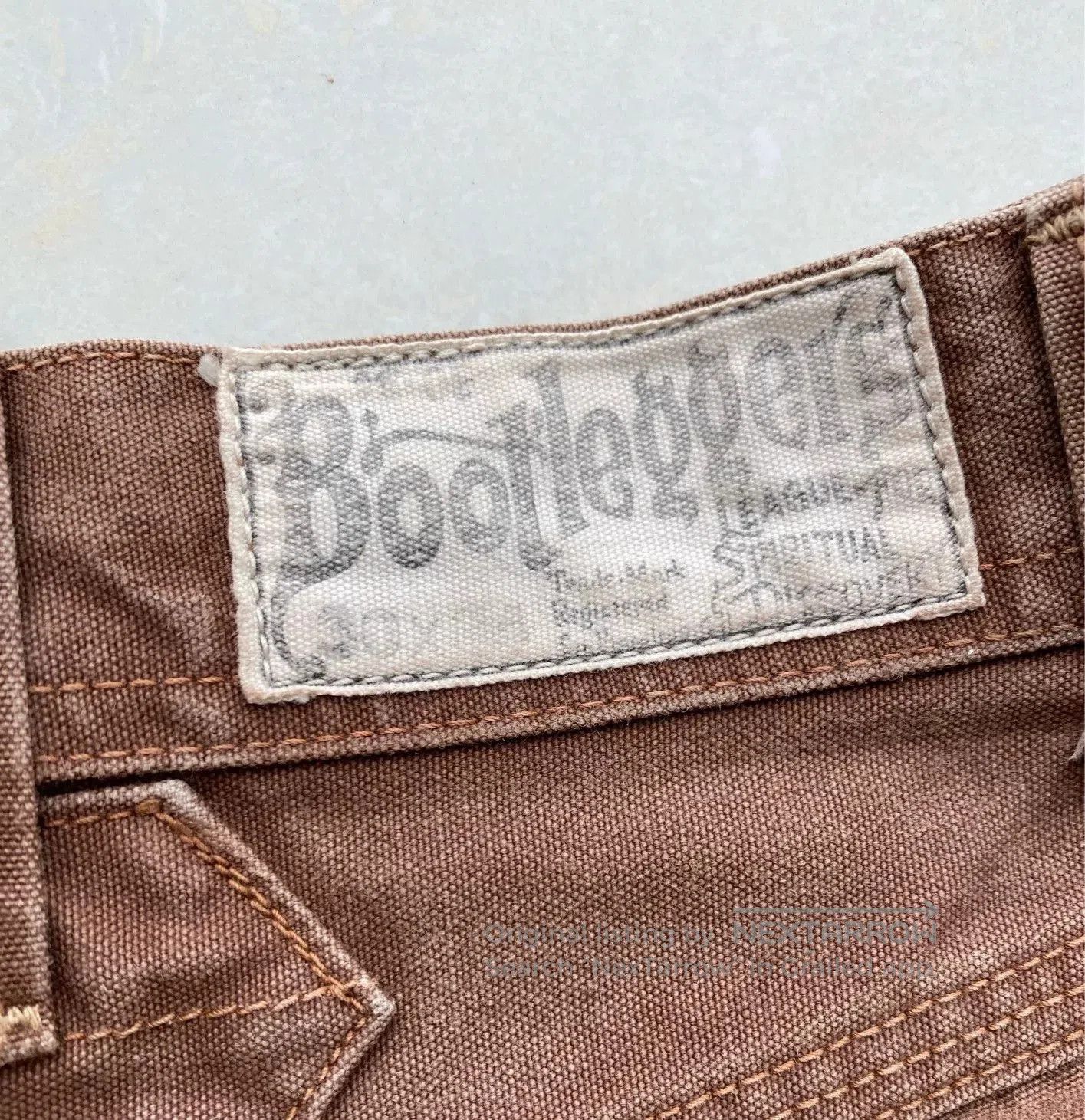 Freewheelers Brown Canvas Bootleggers DERRICKMAN Jacket. Size US 30 / EU 46 - 3 Thumbnail