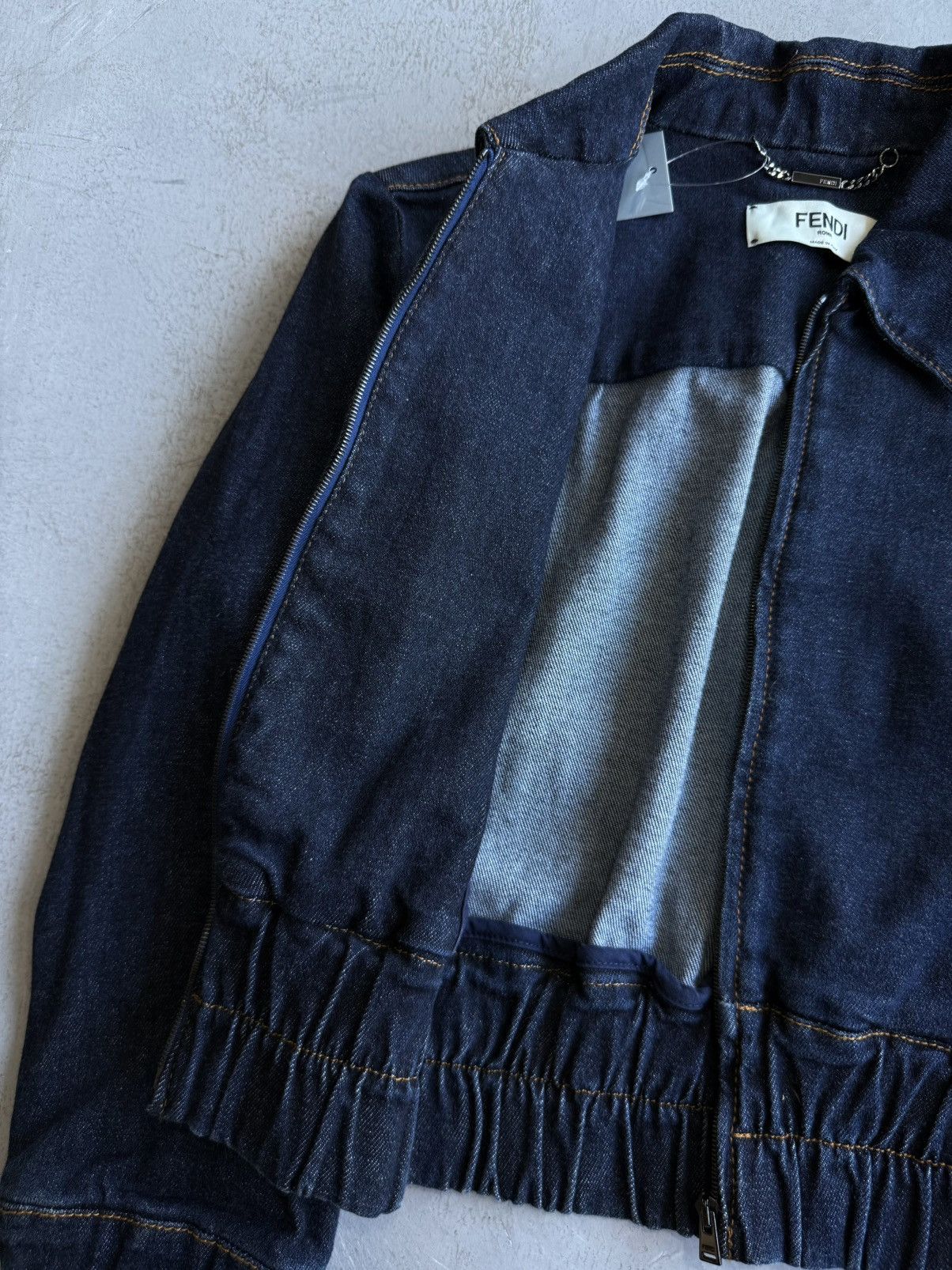 Fendi Fendi - Cropped Patched Denim Jacket Size S / US 4 / IT 40 - 7 Thumbnail