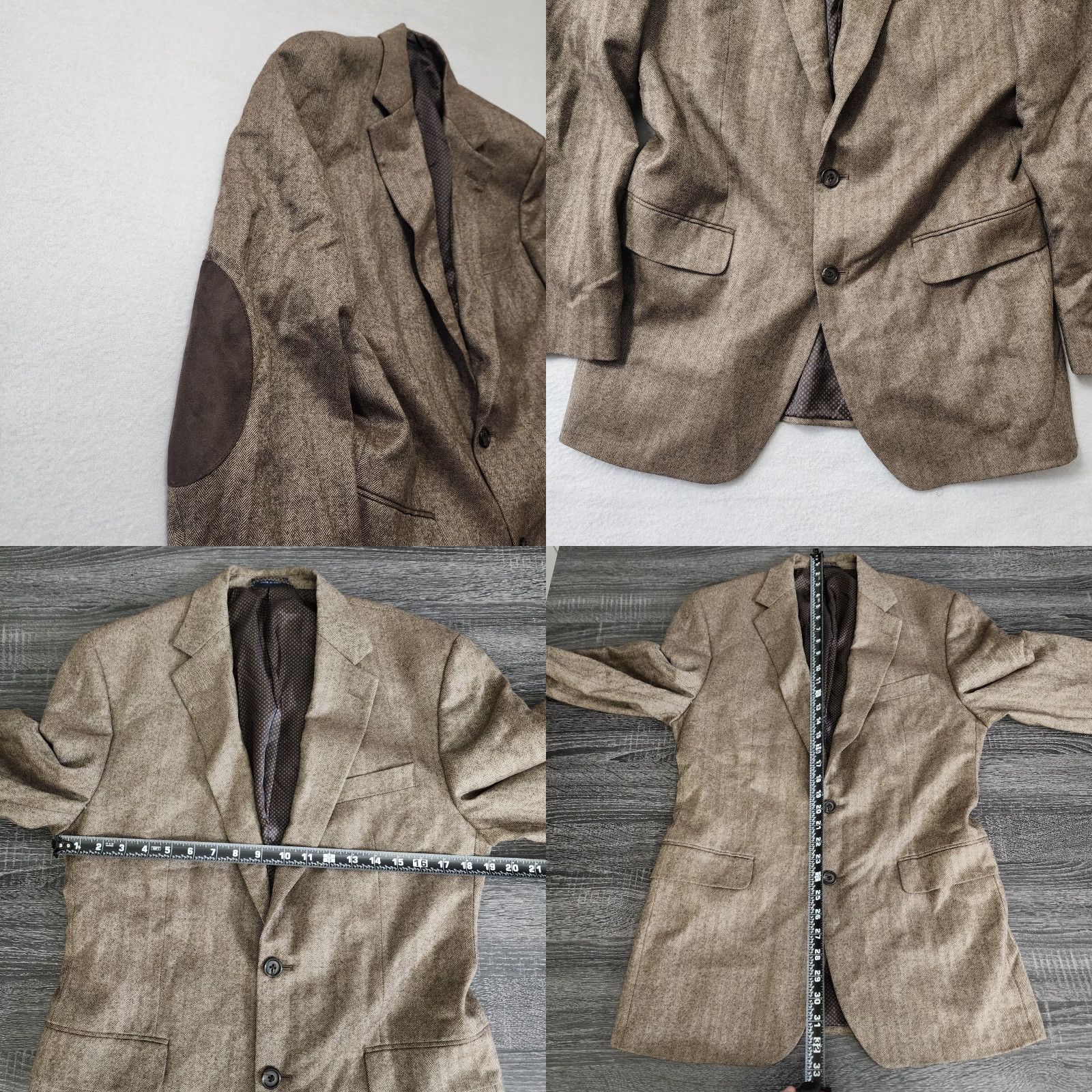 Ralph Lauren VINTAGE Ralph Lauren Polo Blazer Mens 40 R Brown Wool Cashmere Coat Elbow Patch 2 Button Mens Size US L / EU 52-54 / 3 - 8 Thumbnail