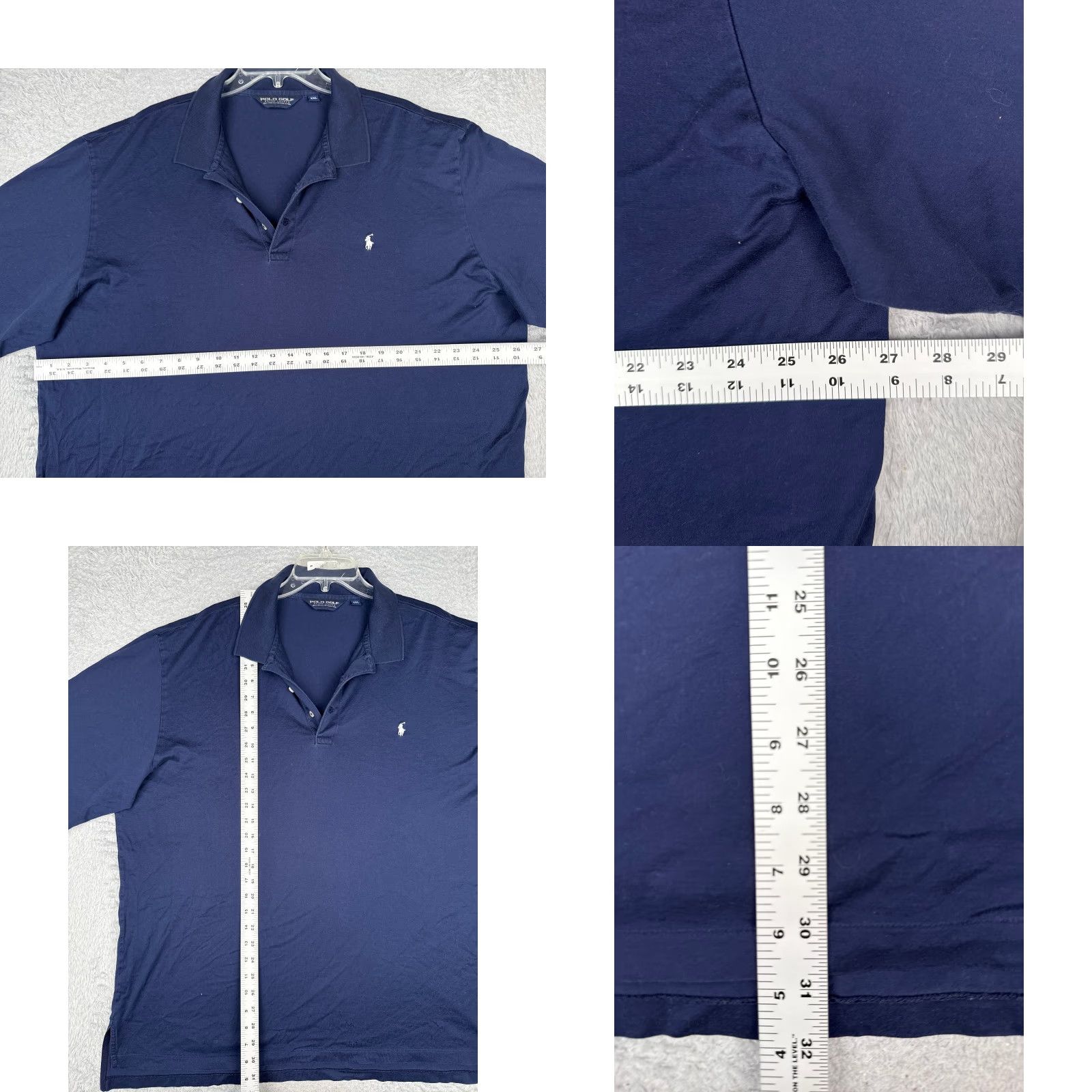 Ralph Lauren VINTAGE Ralph Lauren Polo Golf Shirt Men 2XL Blue 100% Cotton Polo Shirt Mens XL 2XL Classic Polo Golf Shirt Blue Polo Ralph Lauren Mens Shirt Size US XXL / EU 58 / 5 - 8 Thumbnail