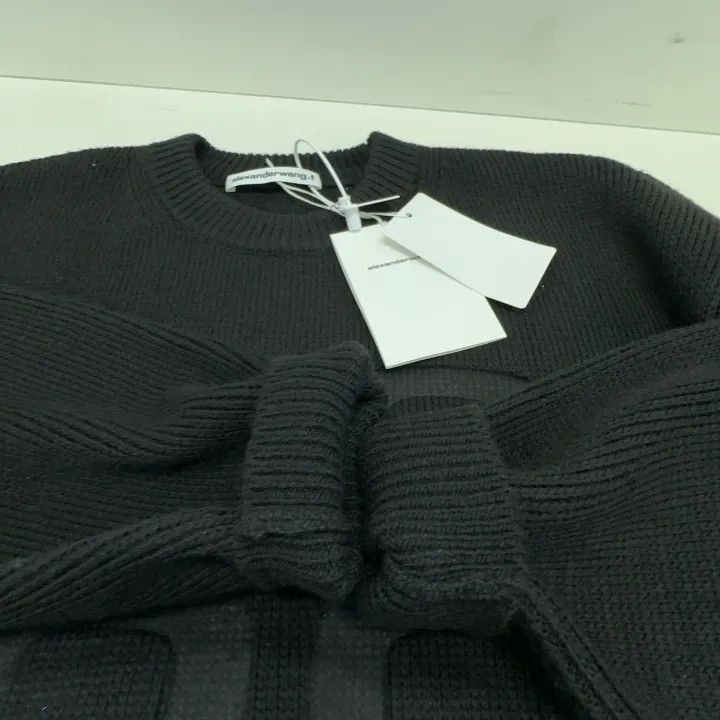 Alexander Wang Alexander Wang Black Logo Print Long Sleeve Sweater - Size L / US 10 / IT 46 - 9 Thumbnail