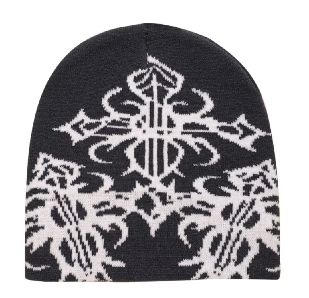 Japanese Brand 💥Abstract art grey colour beanie hat Size ONE SIZE - 1 Preview