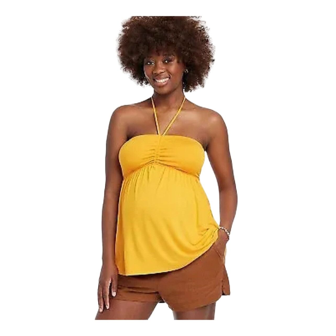 Other Isabel Maternity - Babydoll Maternity Tank Top - Orange - Sm Size S / US 4 / IT 40 - 1 Thumbnail