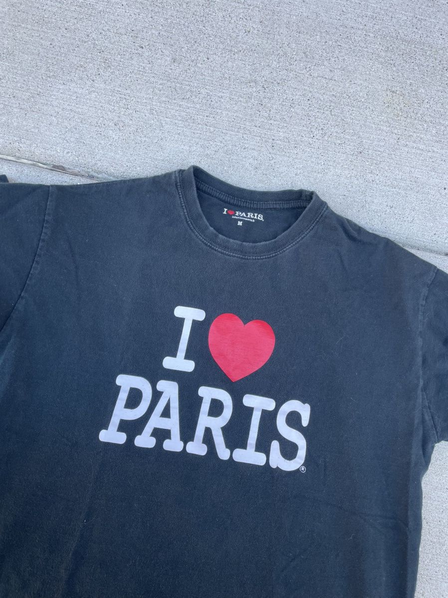 Vintage 90s style Vintage I Heart Paris Tee Size US M / EU 48-50 / 2 - 2 Thumbnail