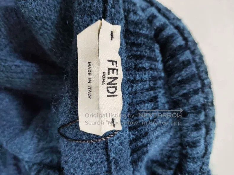 Fendi Fendi Dark blue full print sweater Size 4XL / US 24-26 - 3 Thumbnail