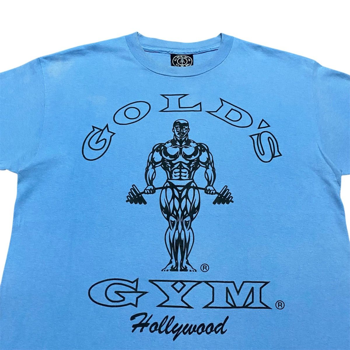 Vintage Rare‼️🔥Vintage Gold's Gym Hollywood Big Logo T -Shirt Size US S / EU 44-46 / 1 - 3 Thumbnail