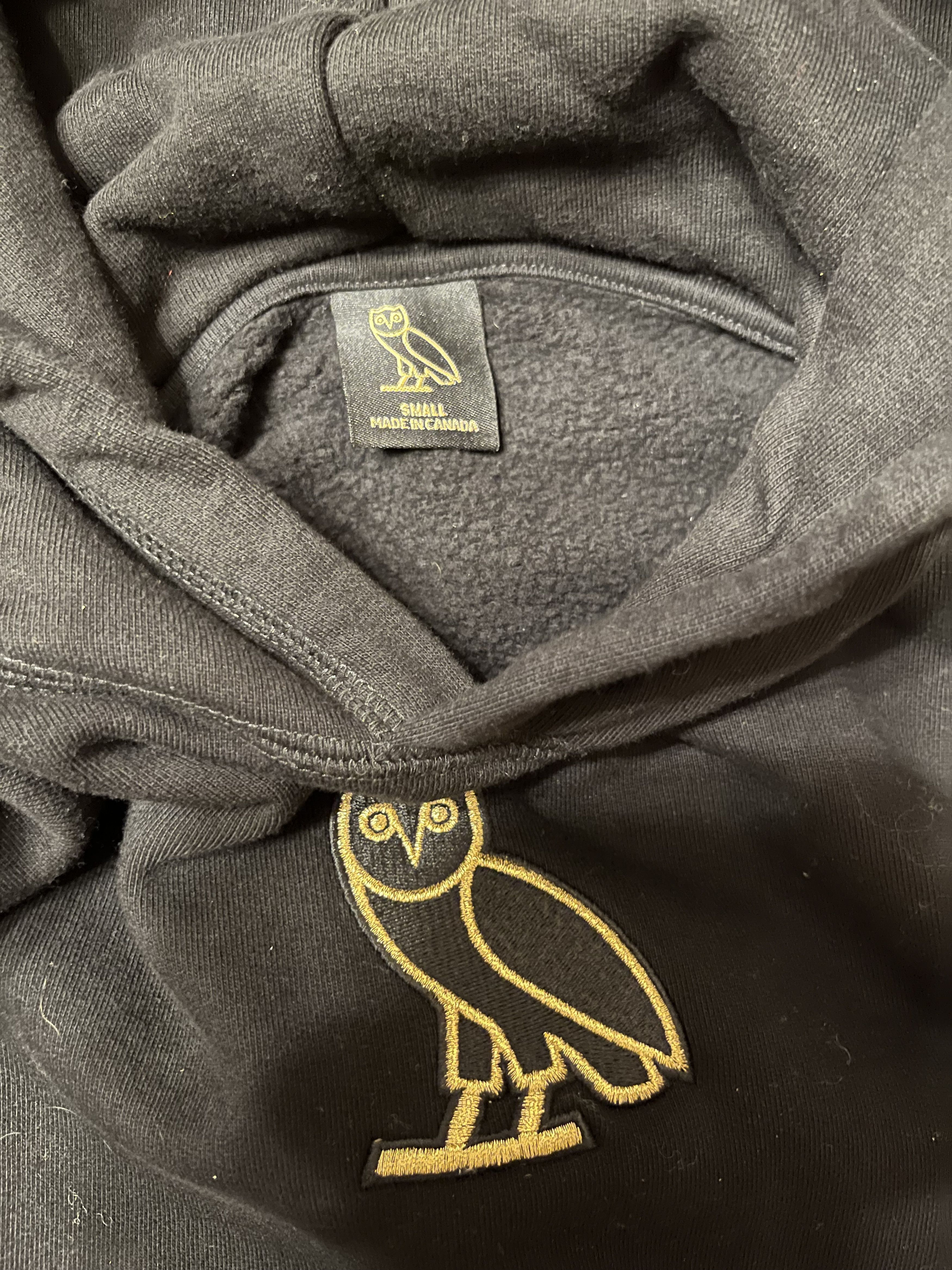 October's Very Own OVO Hoodie Center Gold Logo Man's Black Size S Size US S / EU 44-46 / 1 - 7 Thumbnail