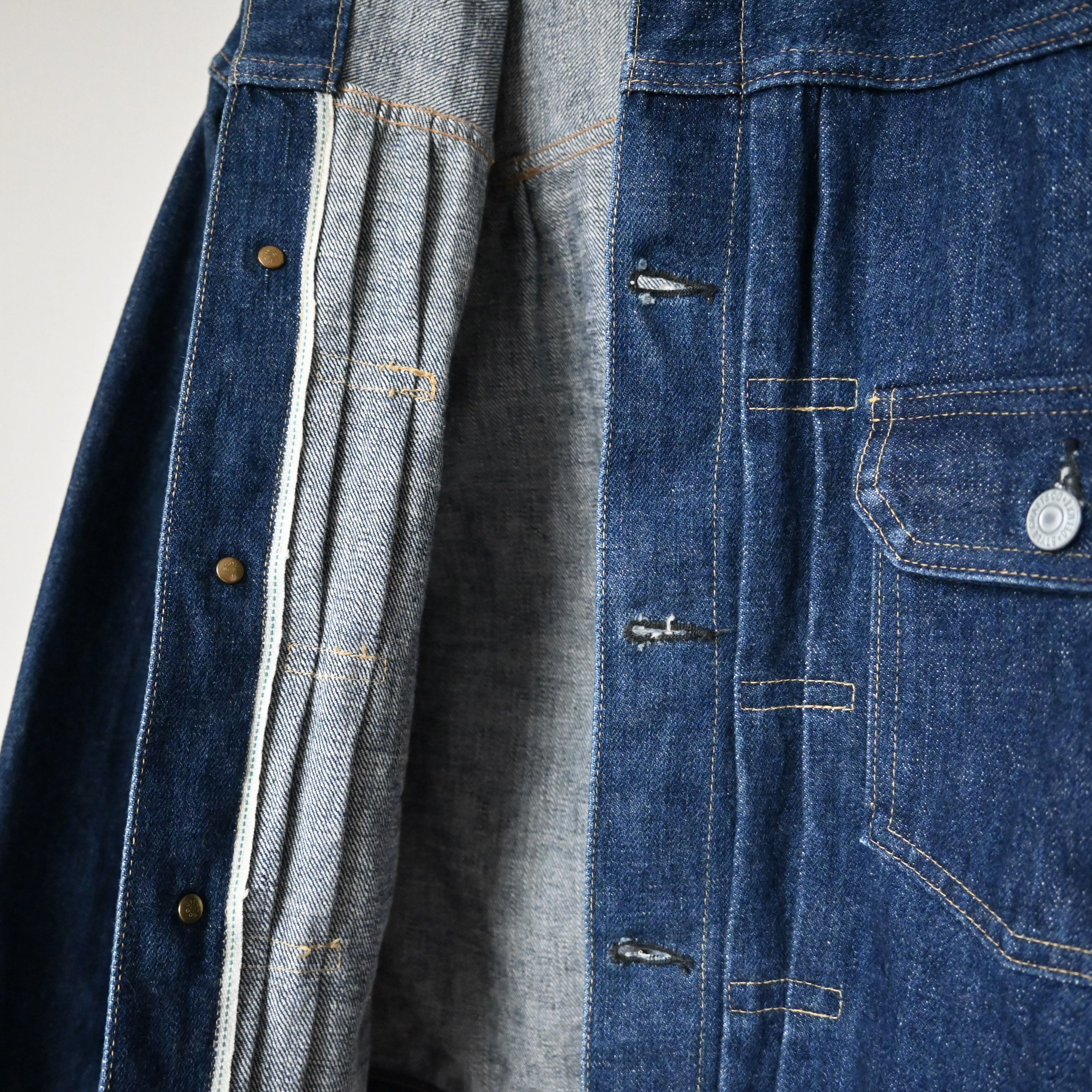 Japanese Brand VTG 1990s anonymous store brand type II trucker jacket Size US S / EU 44-46 / 1 - 10 Thumbnail