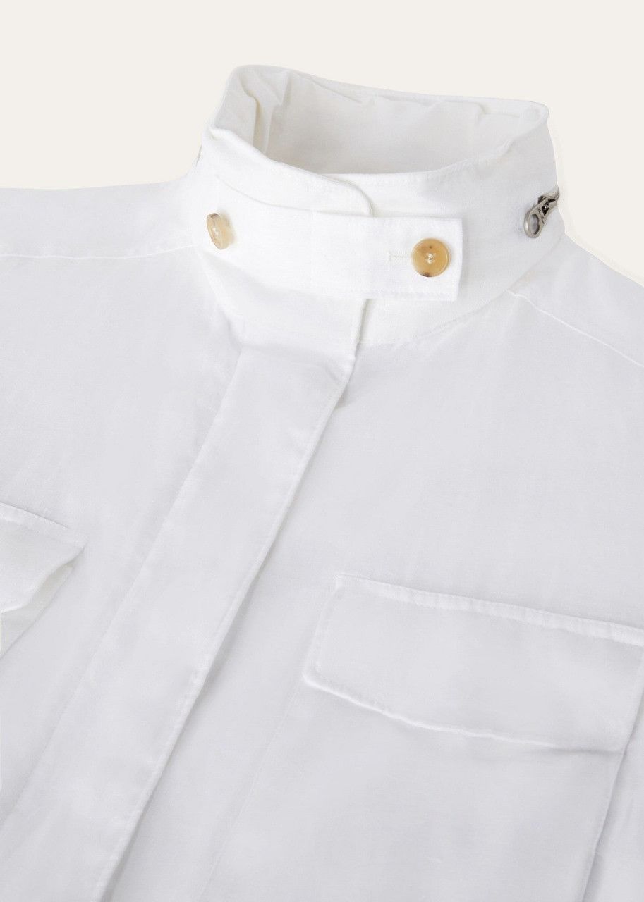 Loro Piana o1srvl11e0424 Jacket in White Size M / US 6-8 / IT 42-44 - 4 Thumbnail