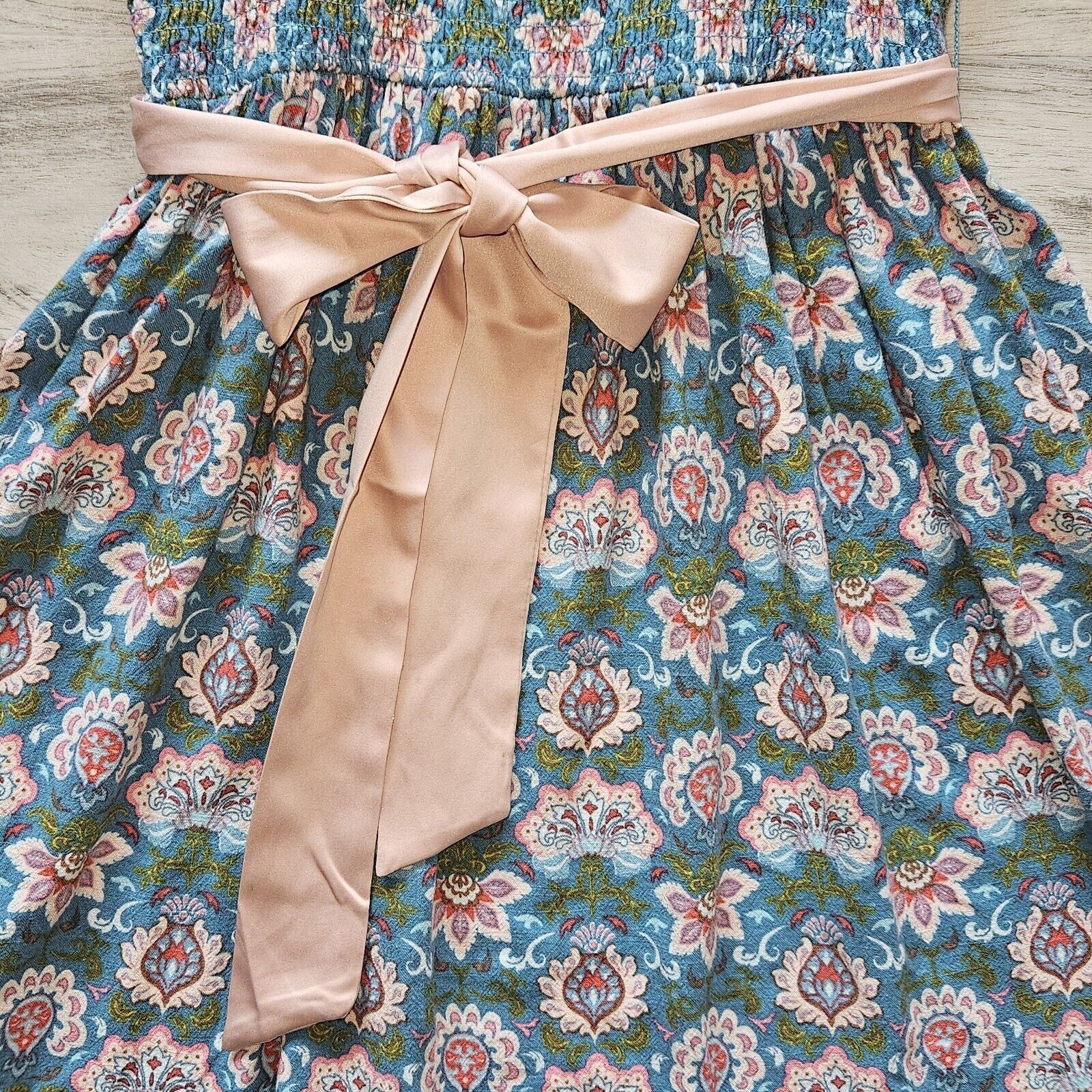 Designer Matilda Jane Hummingbird Sun Dress Womens S Smocked Enchante Size S / US 4 / IT 40 - 6 Thumbnail