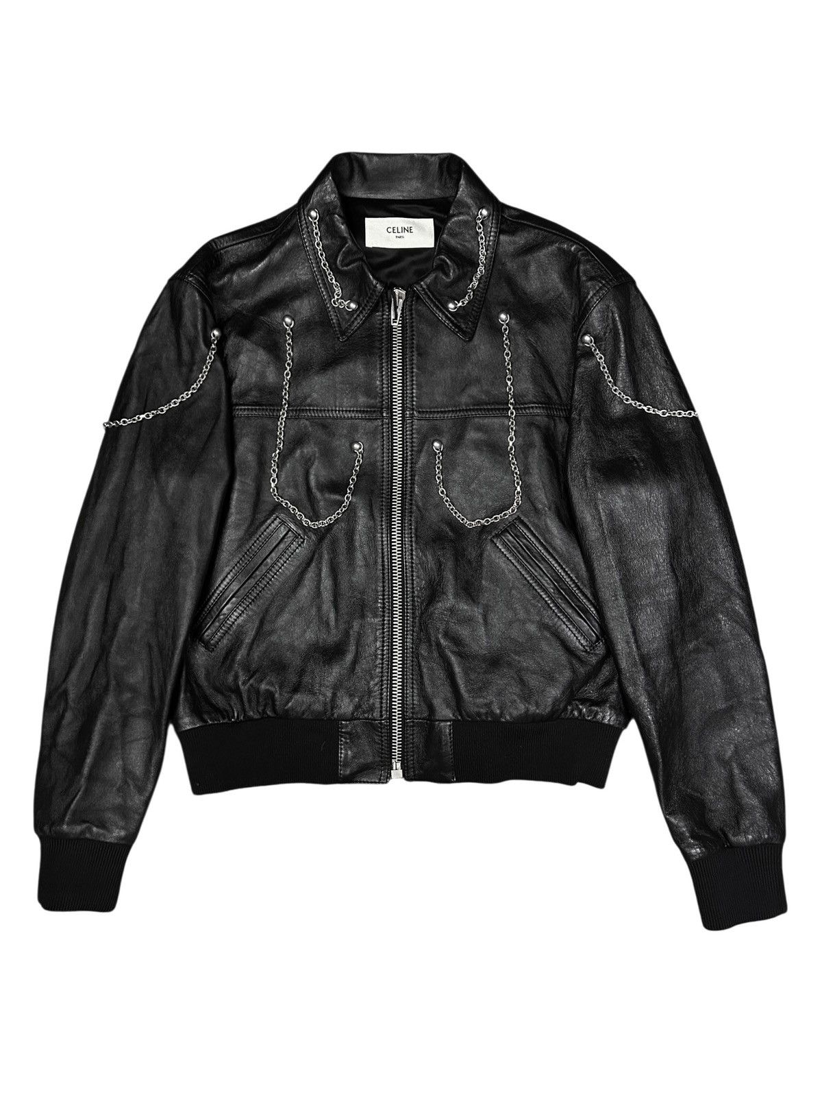 F/W 21 Chained Leather Bomber