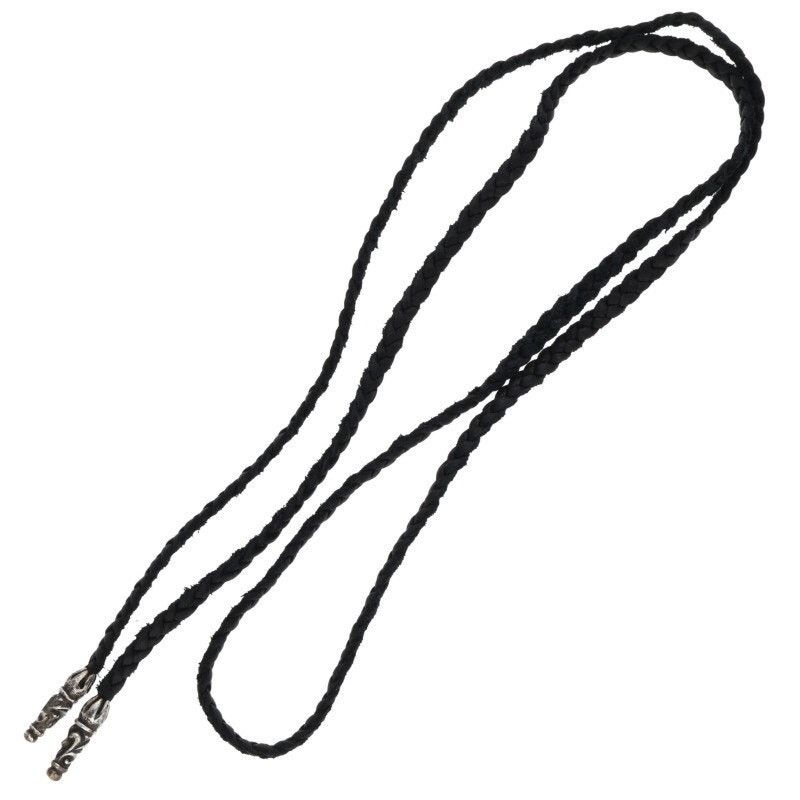 Chrome Hearts Chrome Hearts Leather Braided Silver Necklace Size ONE SIZE - 2 Thumbnail