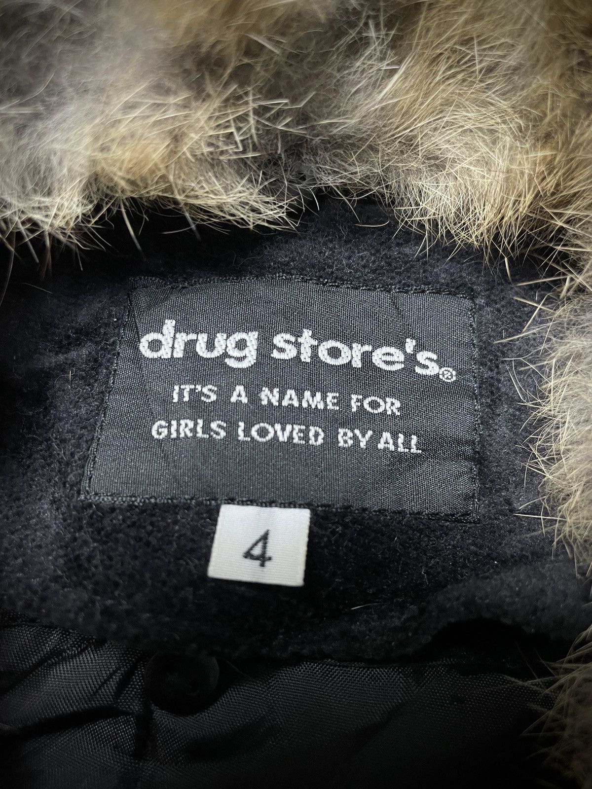 If Six Was Nine 2000’s Drug Store’s - Vkei Style Button Trim Fur Jacket Size US L / EU 52-54 / 3 - 8 Thumbnail