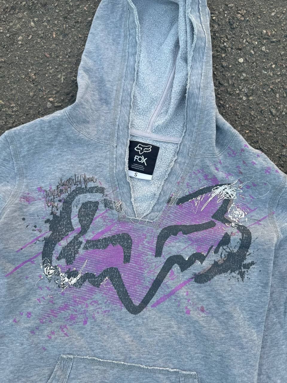 Fox Racing × Vintage Vintage fox racing graphic hoodie 90s y2k Size S / US 4 / IT 40 - 2 Thumbnail