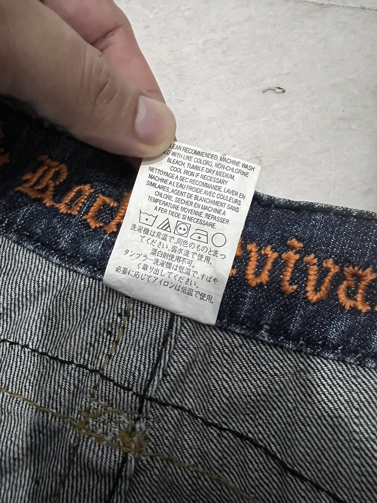 Japanese Brand × Rock Revival ROCK REVIVAL DISTRESSED FLARE JEANS VERY RARE Size US 31 - 20 Thumbnail