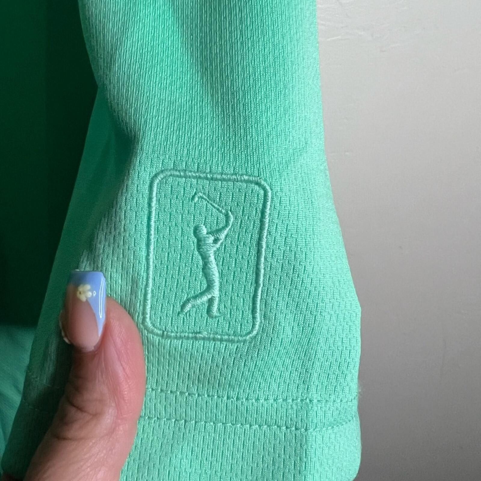 PGA Tour Men's XL PGA Tour Mint Teal Golf Polo Size US XL / EU 56 / 4 - 4 Thumbnail