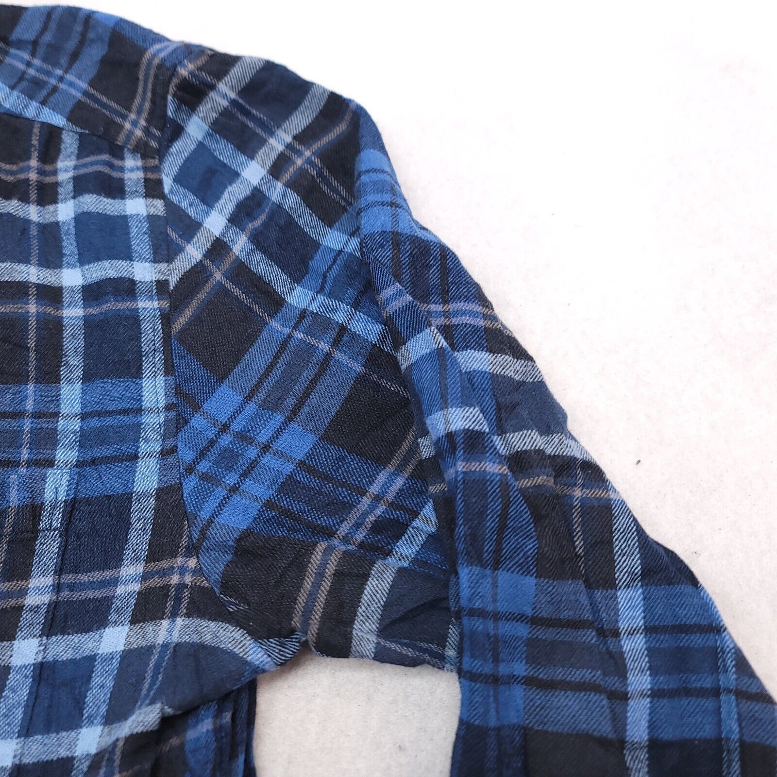 Saddlebred Saddlebred Tartan Flannel Shirt Mens Size Large L Blue Black Size US L / EU 52-54 / 3 - 5 Thumbnail
