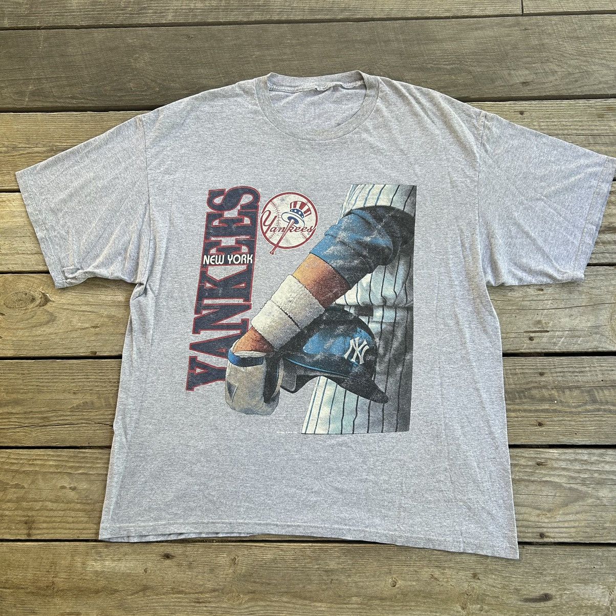 MLB Vintage 90s New York Yankees MLB Nutmeg Mills Baseball Shirt Size US XXL / EU 58 / 5 - 2 Thumbnail