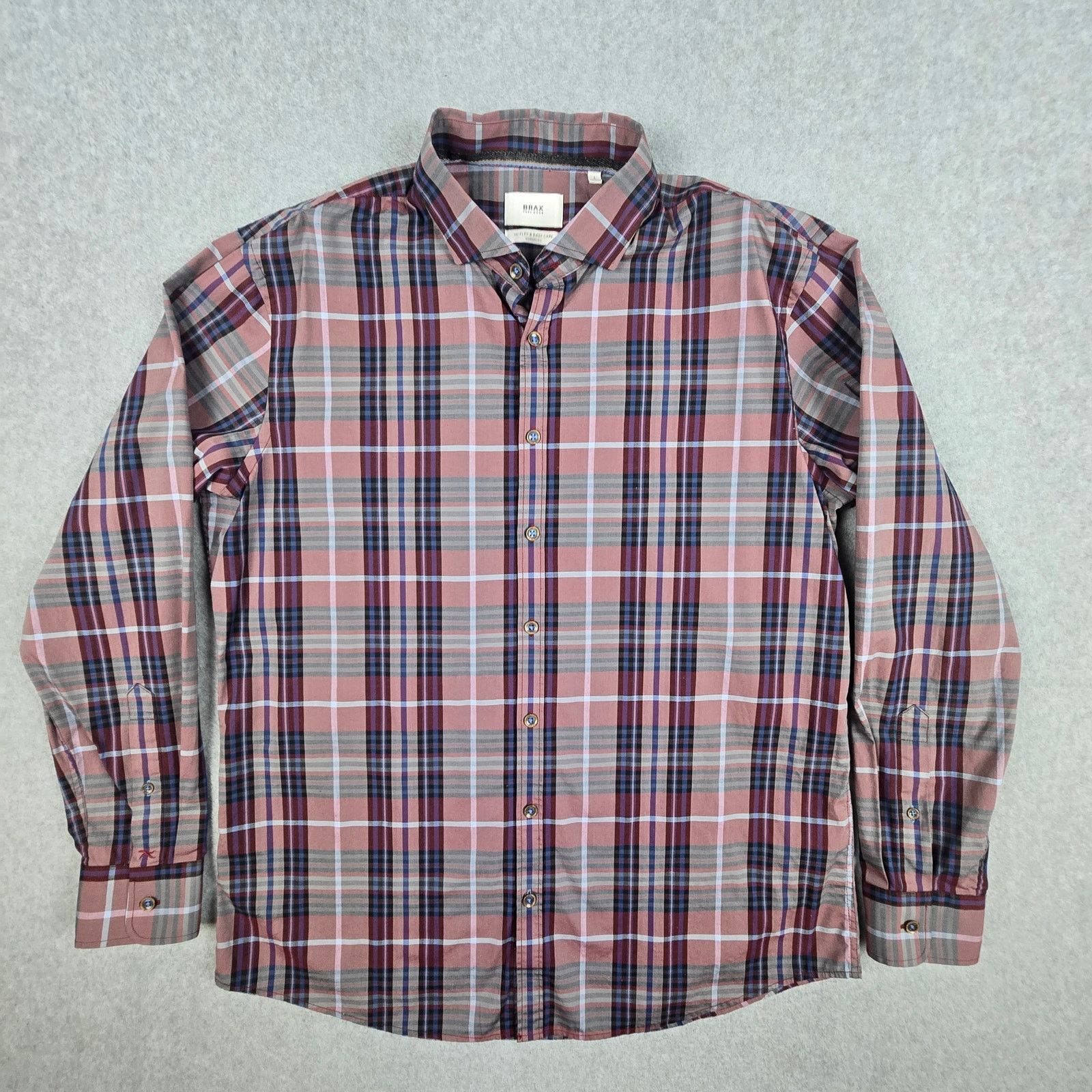 BRAX BRAX Large 41-42 Plaid Modern-Fit Shirt Size US L / EU 52-54 / 3 - 2 Thumbnail