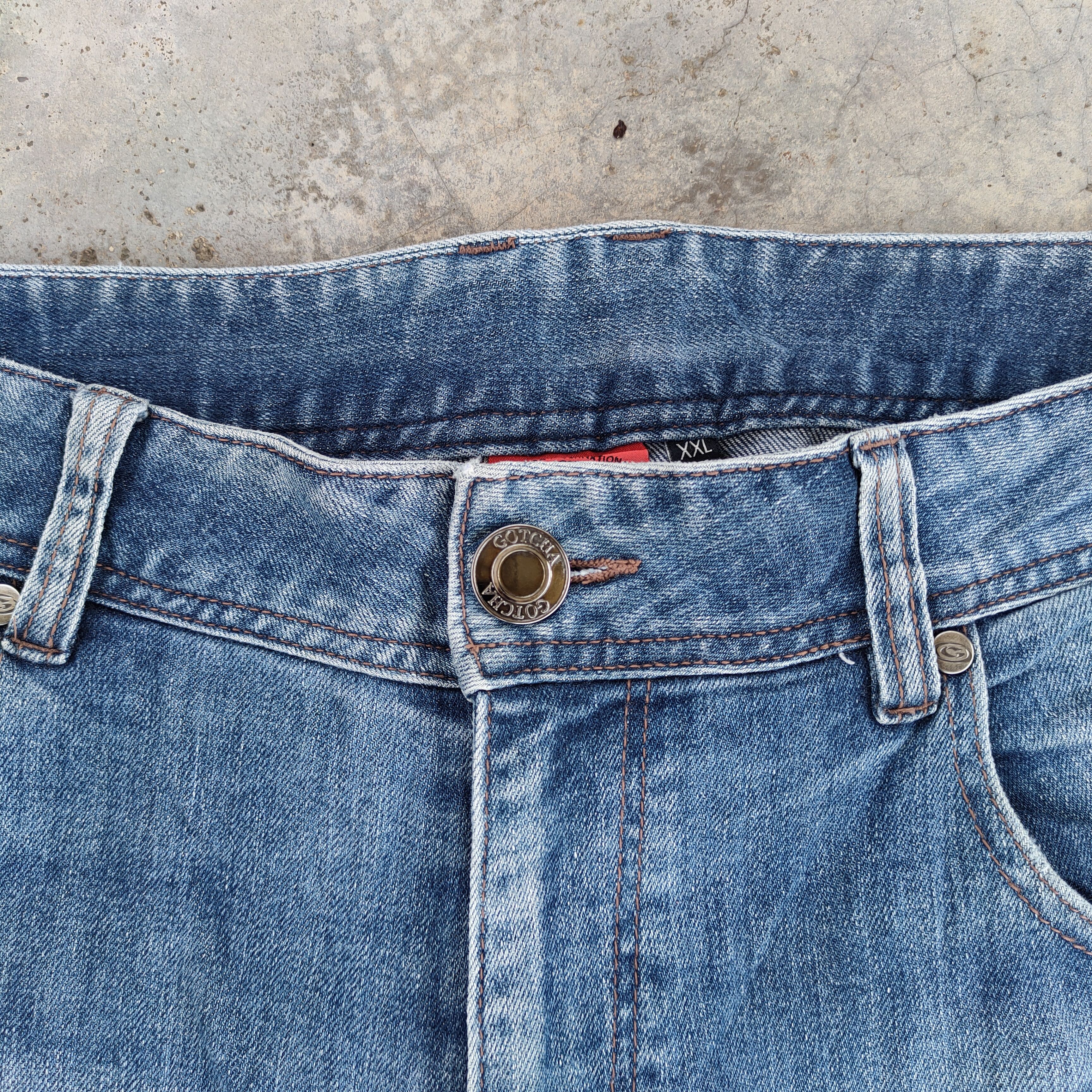Gotcha × Jean VINTAGE GOTCHA FADED DISTRESSED JEANS DENIM PANTS Size US 37 - 7 Thumbnail