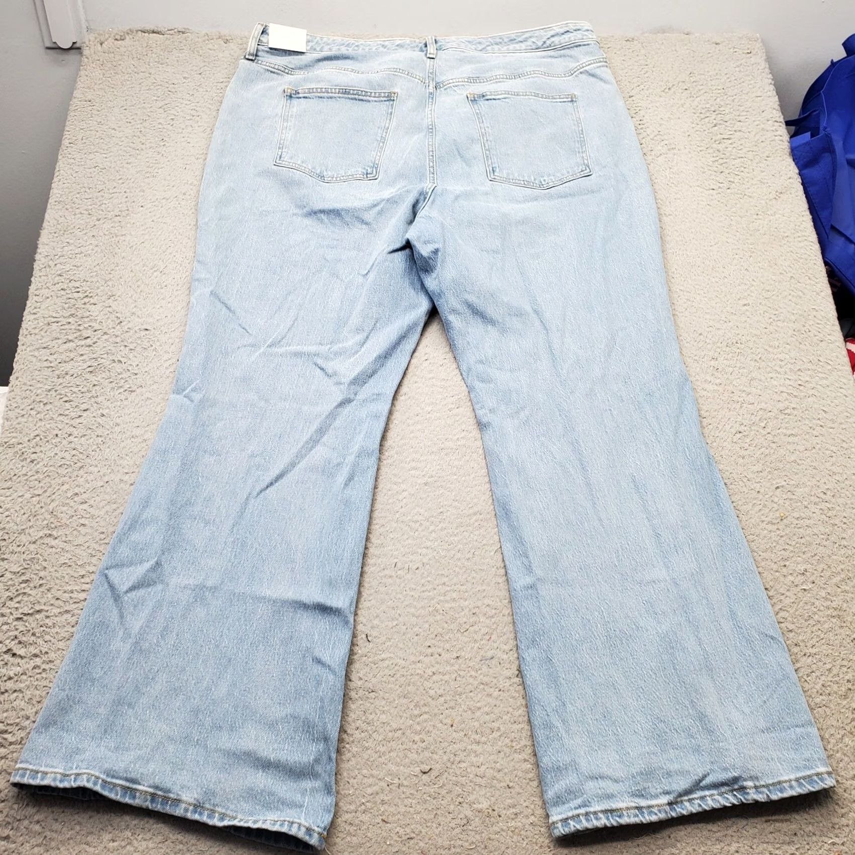 Vintage Universal Thread Womens High-Rise Flare Jeans 22 Blue Comfort Stretch 5-Pocket Denim Regular 31" Inseam Mens Womens Boys Girls Size 40" / US 18 - 2 Thumbnail