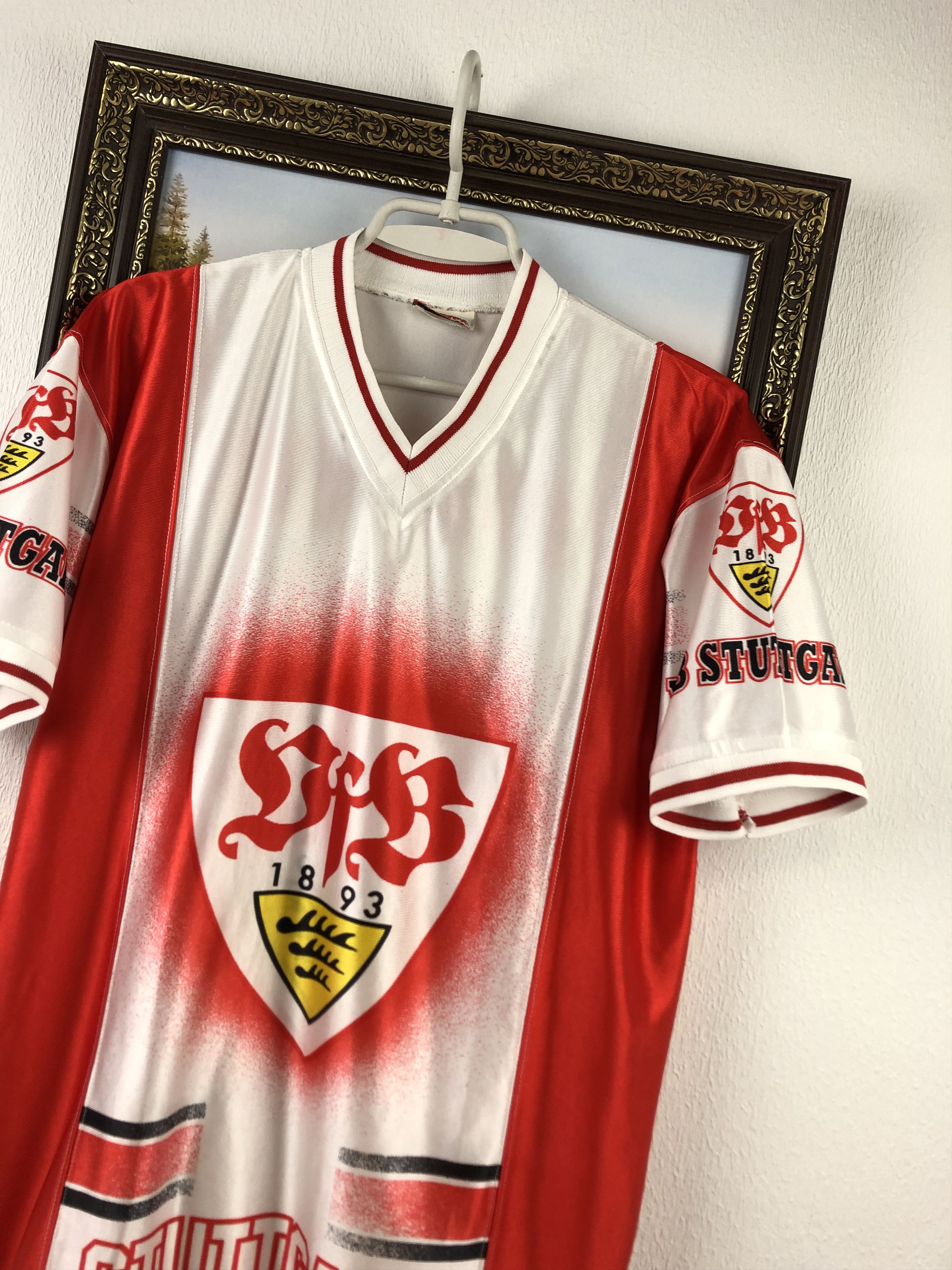 Vintage Vintage VfB Stuttgart Football Shirt Nutmeg Soccer Jersey Size US S / EU 44-46 / 1 - 4 Thumbnail