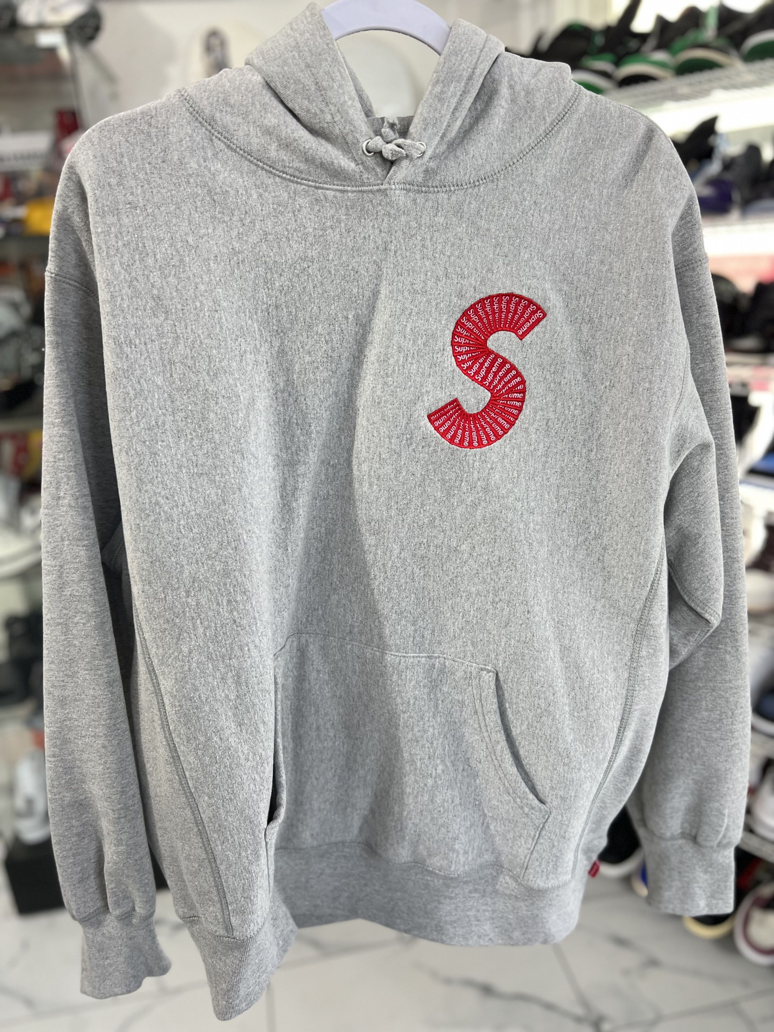 Supreme Supreme S Logo Hoodie FW20 Grey Size Medium | Grailed