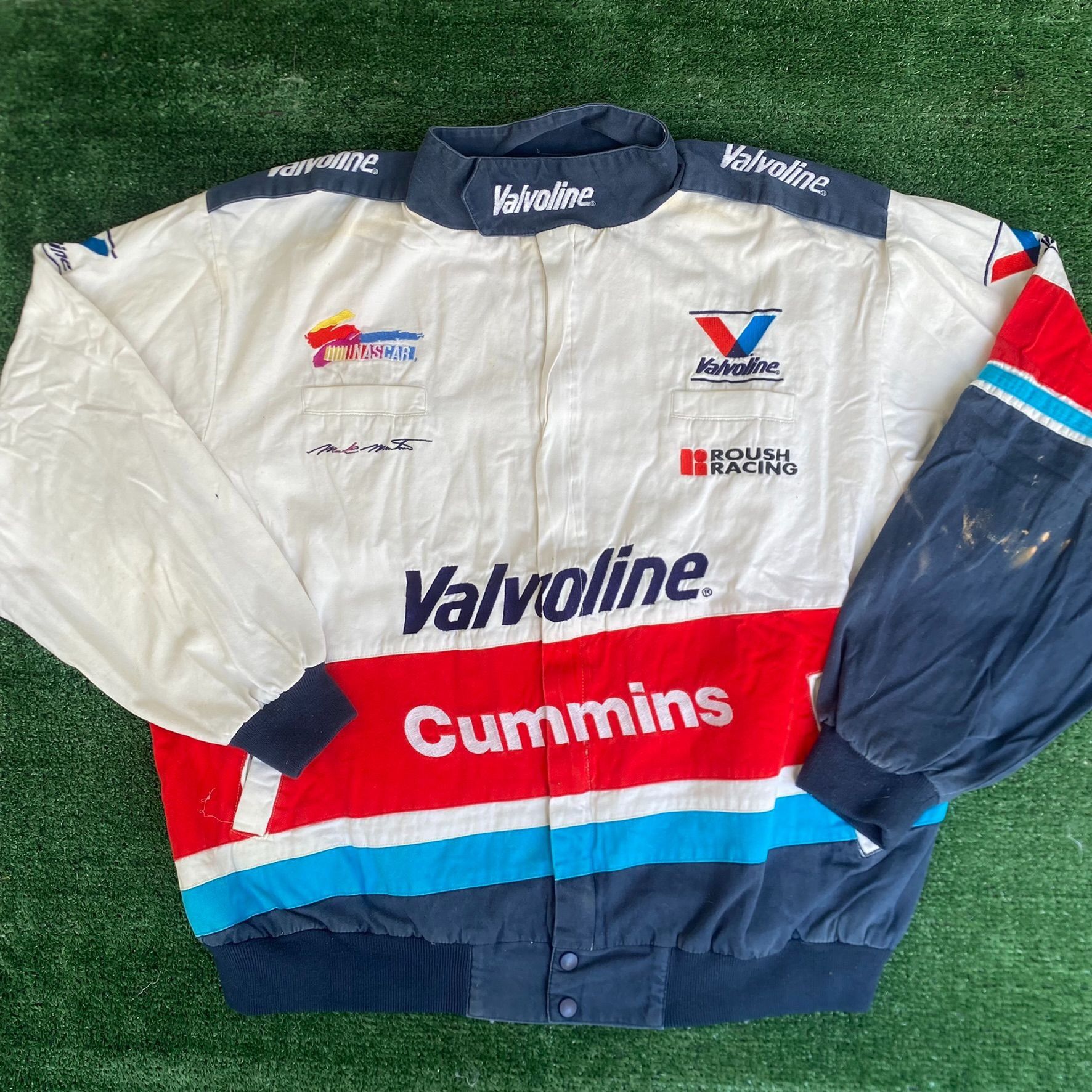 image of 90's Valvoline Cummins Racing Jacket Nascar Bomber in White, Men's (Size XL)