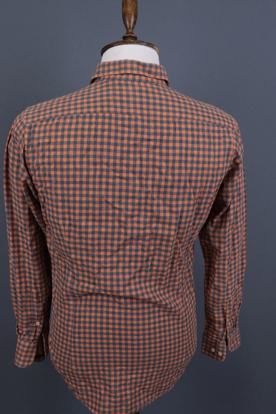 Etro Etro Milano Brown Check Button Down Shirt Size 39 Size US M / EU 48-50 / 2 - 8 Thumbnail