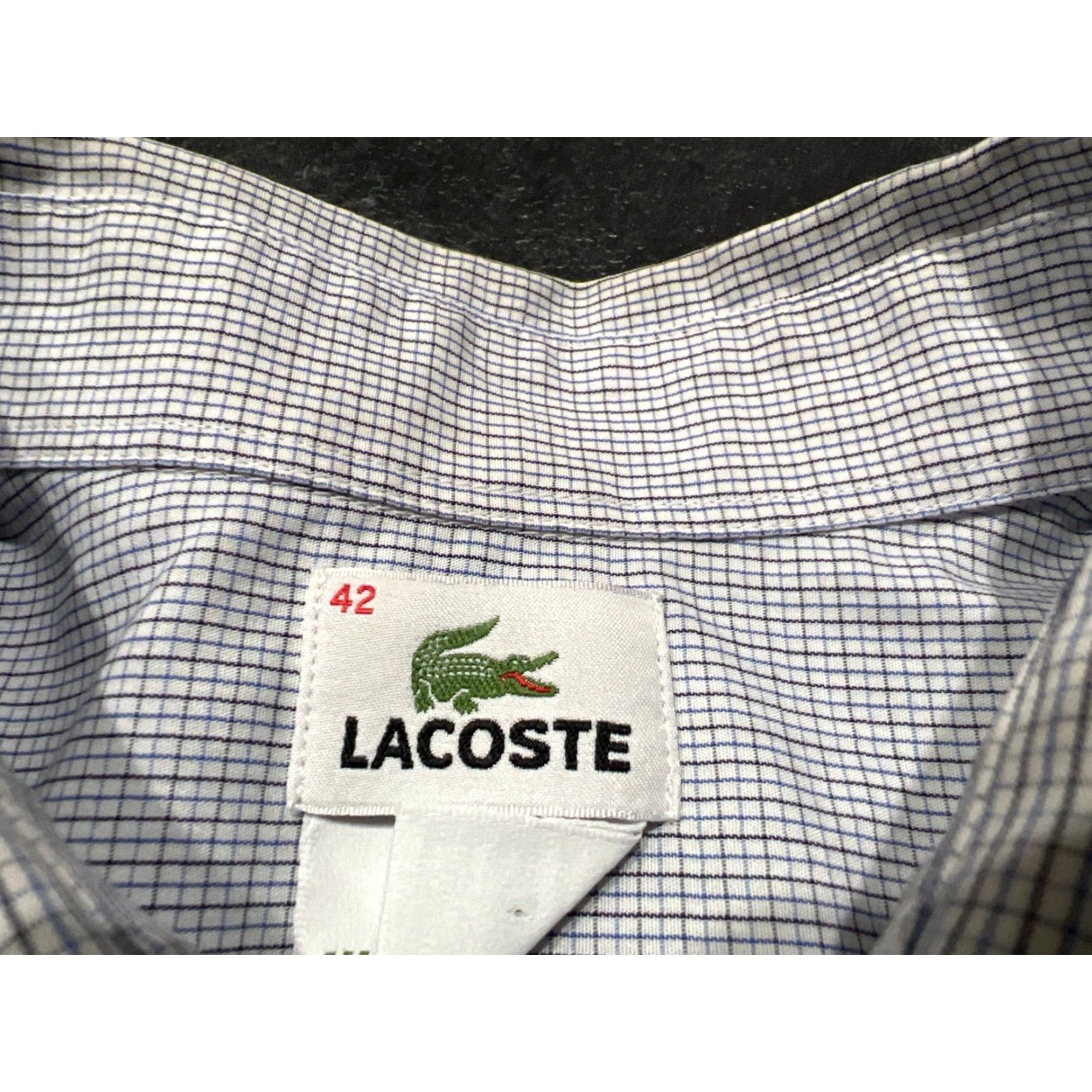 Lacoste Lacoste Men's Button-Up Shirt Size 42 Long Sleeve Cotton Multicolor Classic Casual Business Size US XL / EU 56 / 4 - 5 Thumbnail