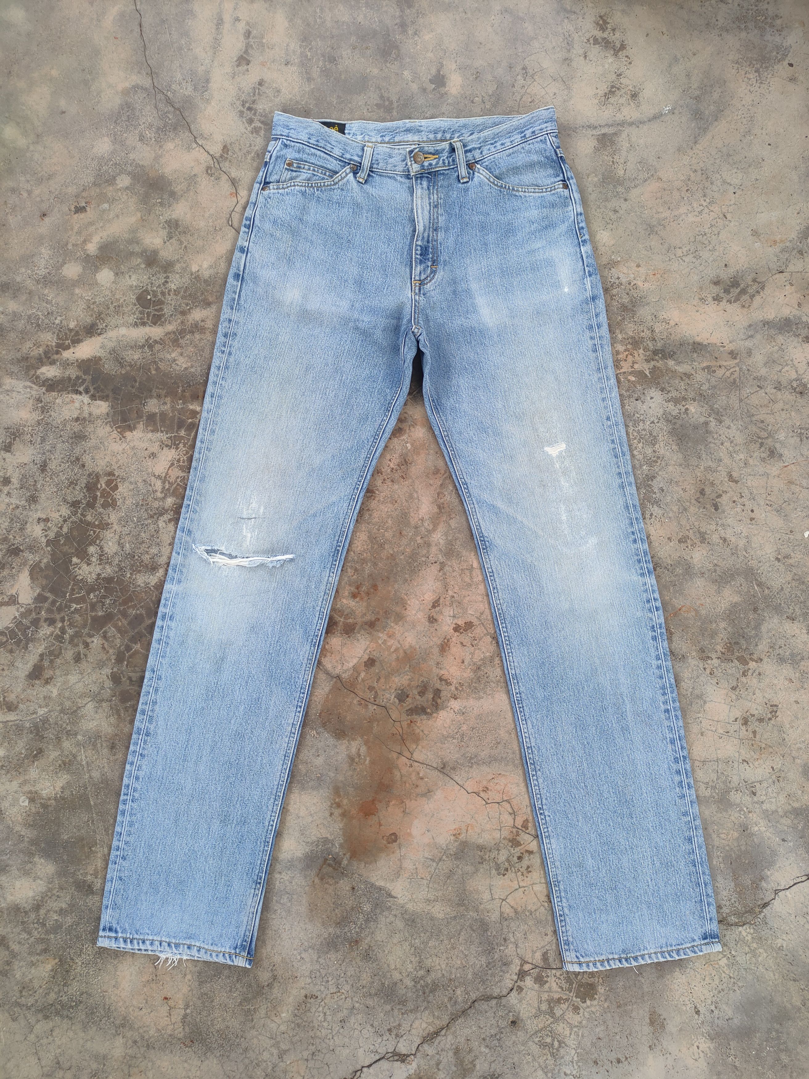 Lee W34 VINTAGE LEE RIDERS FADED RIPPED JEANS DENIM PANTS Size US 34 / EU 50 - 2 Thumbnail