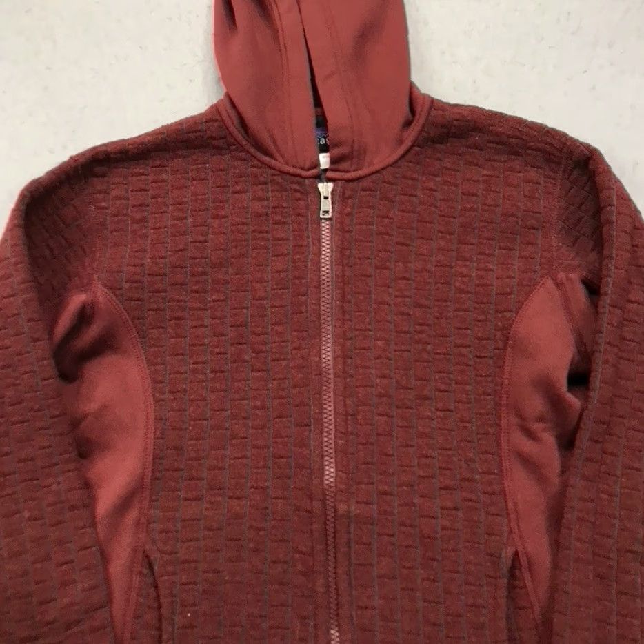 Patagonia Patagonia Jacket Womens Small Red Maroon Washboard Hooded Full Zip Wool Hiking Size S / US 4 / IT 40 - 2 Thumbnail