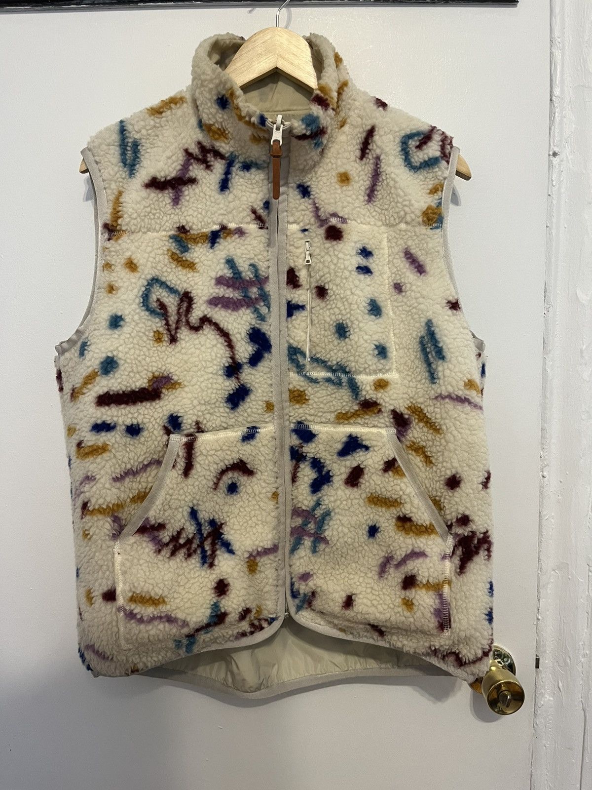 John Elliott Polar Memphis printed sherpa vest Size US M / EU 48-50 / 2 - 1 Thumbnail