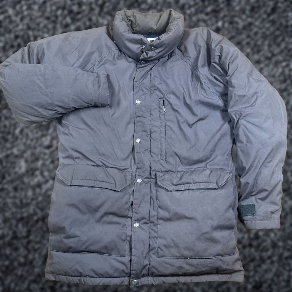 The North Face VINTAGE The North Face Down Puffer Jacket Mens Large Grey USA Button Jacket Mens L Gray Down Nylon USA Made Size US L / EU 52-54 / 3 - 1 Thumbnail