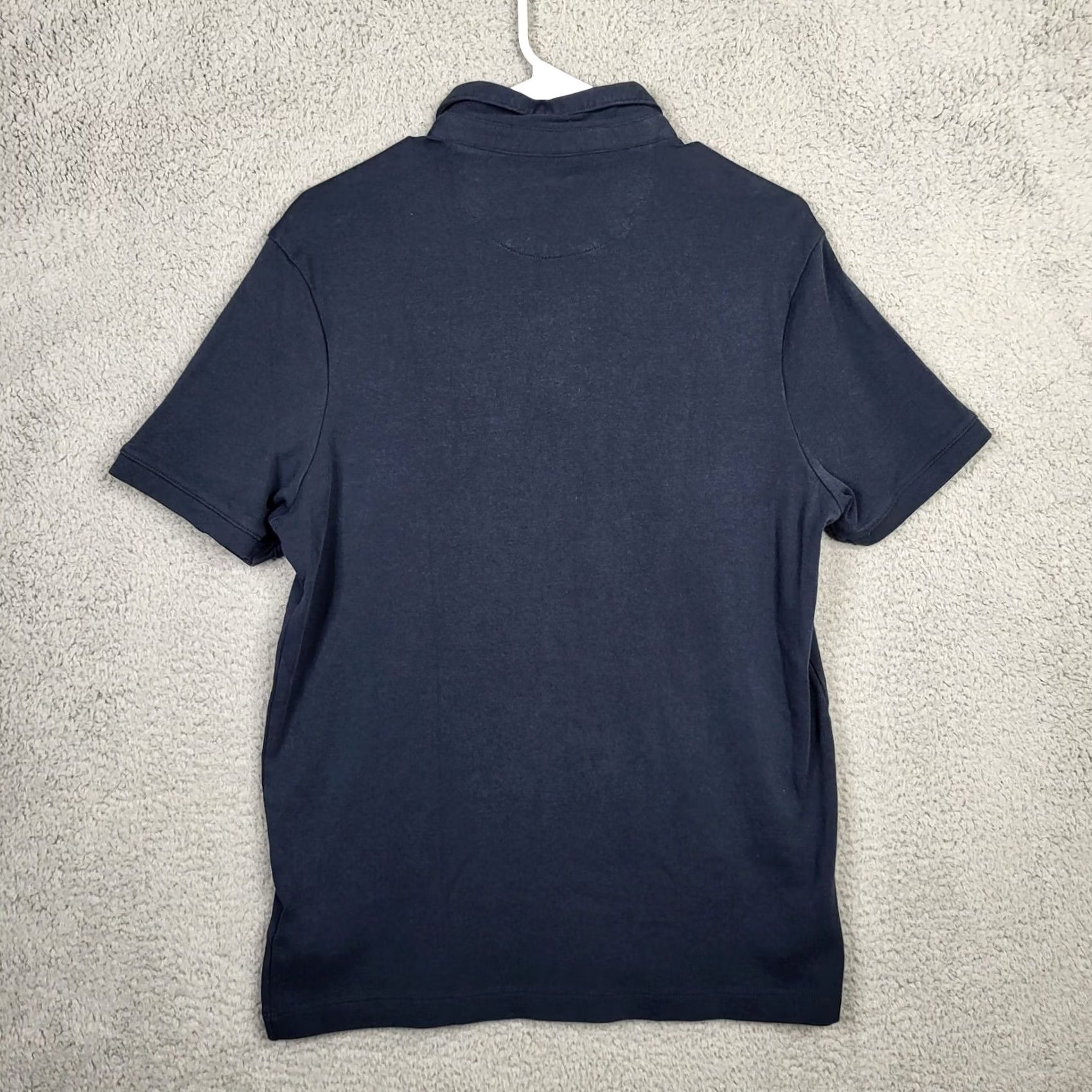 Vintage Tahari Mens Polo Shirt M Navy Blue 100% Cotton Collared Pullover Short Sleeve Casual Size US M / EU 48-50 / 2 - 2 Thumbnail