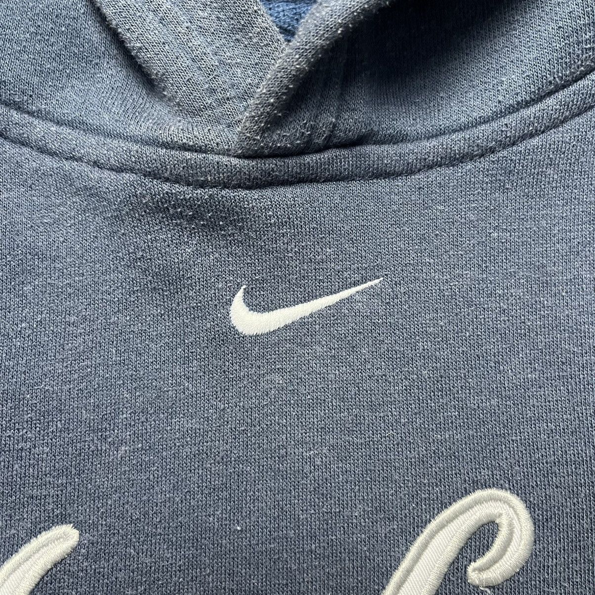 Nike Vintage Nike New York Yankees Big Central Logo Hoodie Swoosh Size US L / EU 52-54 / 3 - 4 Thumbnail