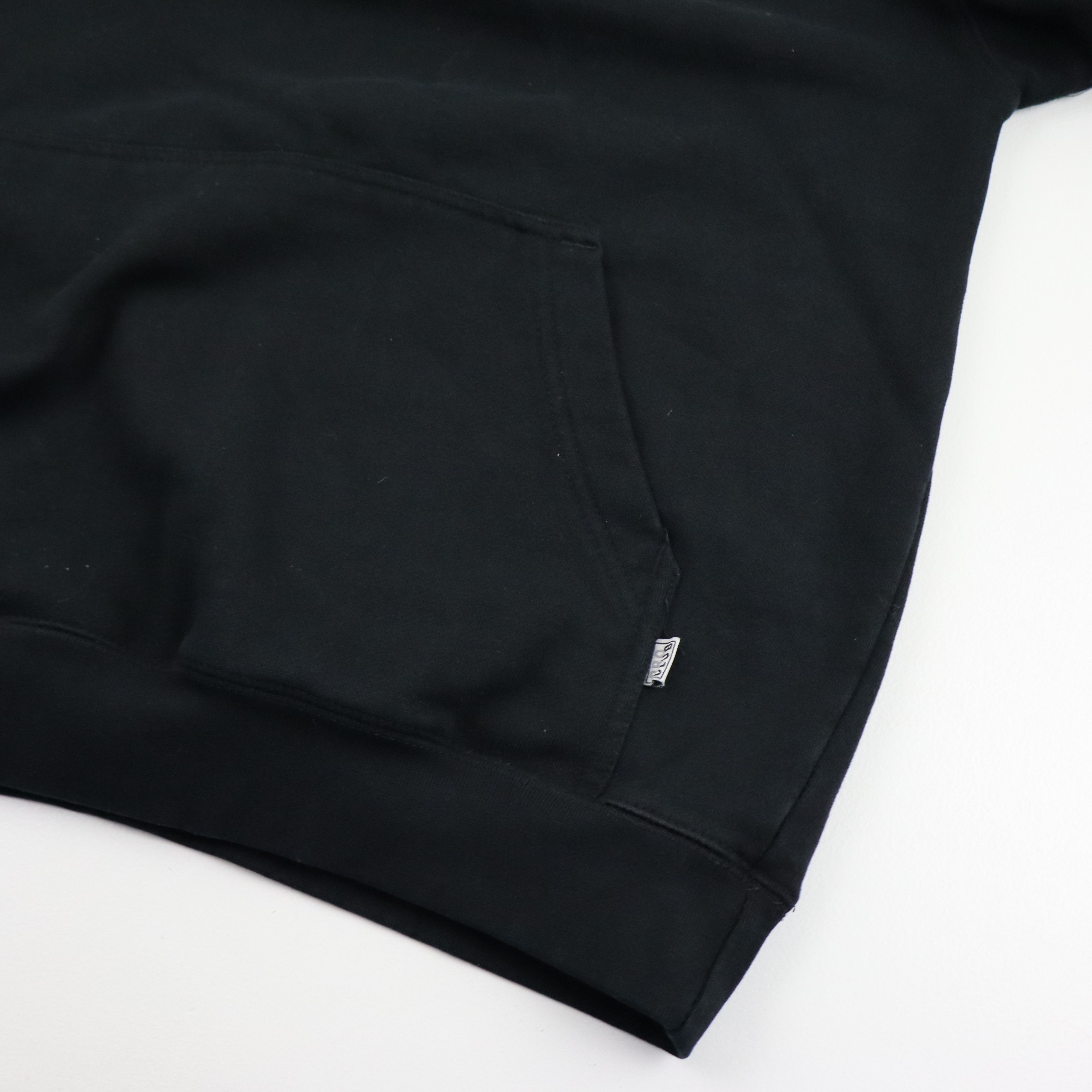 Supreme × Vintage Vintage 90s Y2K Boxy Faded Black Heavyweight Hoodie Large Size US L / EU 52-54 / 3 - 4 Thumbnail