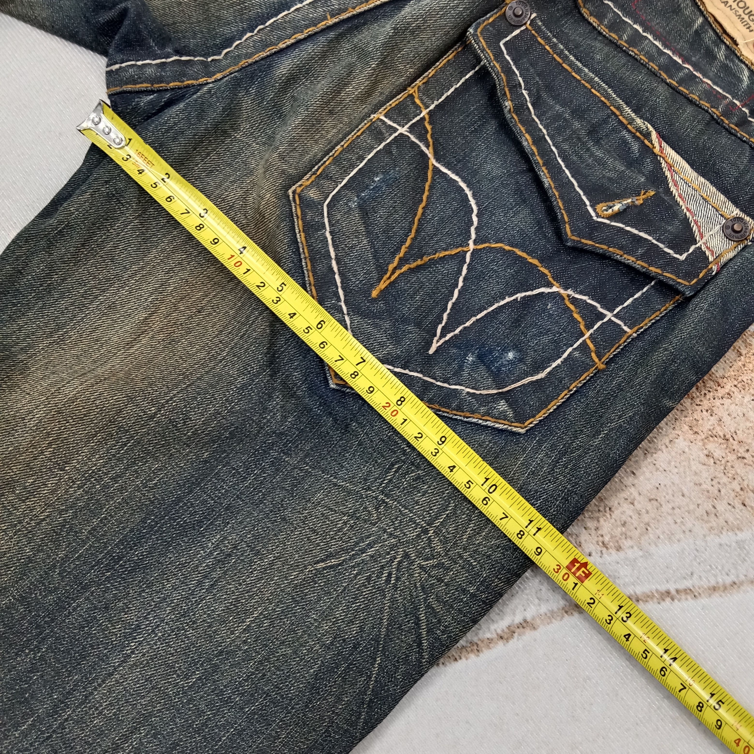 Vintage Tough Jeansmith Streetwear Patches Denim Jeans C258N18 Size US 32 / EU 48 - 14 Thumbnail