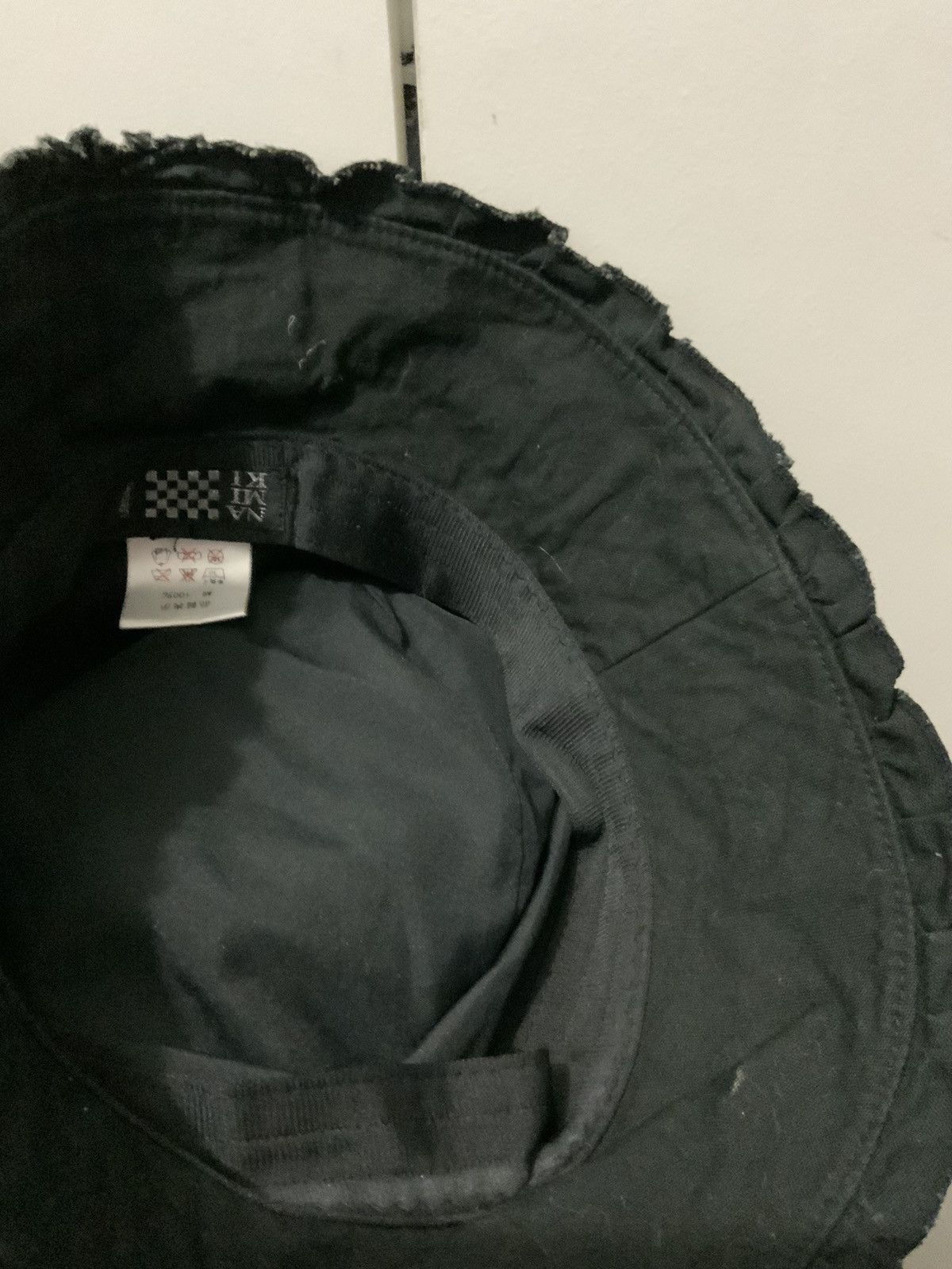 Japanese Brand Namika Design Lace Black Bucket Hat Size ONE SIZE - 8 Thumbnail
