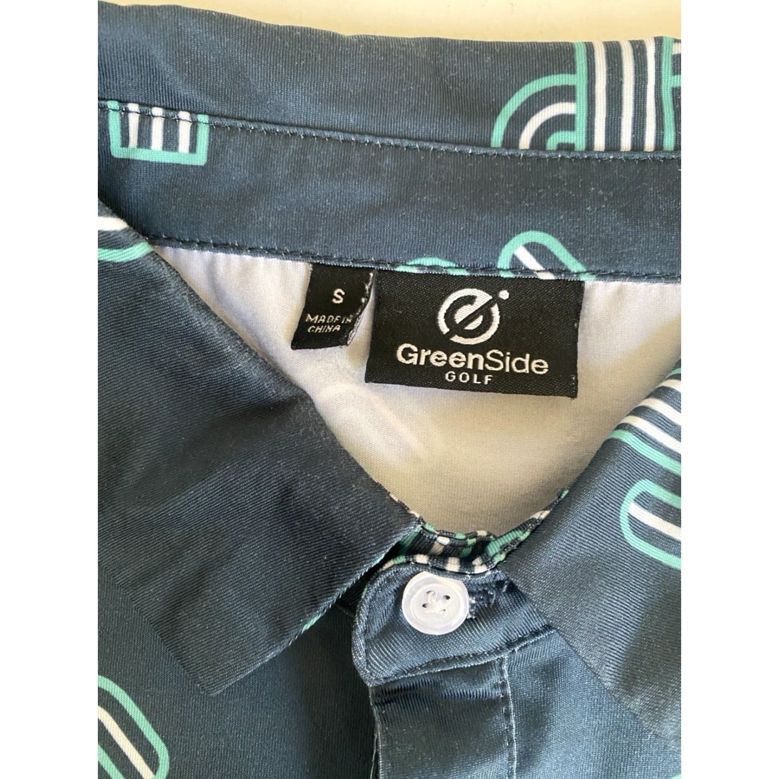 Vintage VINTAGE GreenSide Men’s Golf Polo Shirt Short Sleeve Collared Breathable Lightweight Casual Activewear Sz S Blue/Green Likely 90s Sports Mens Size US S / EU 44-46 / 1 - 6 Thumbnail